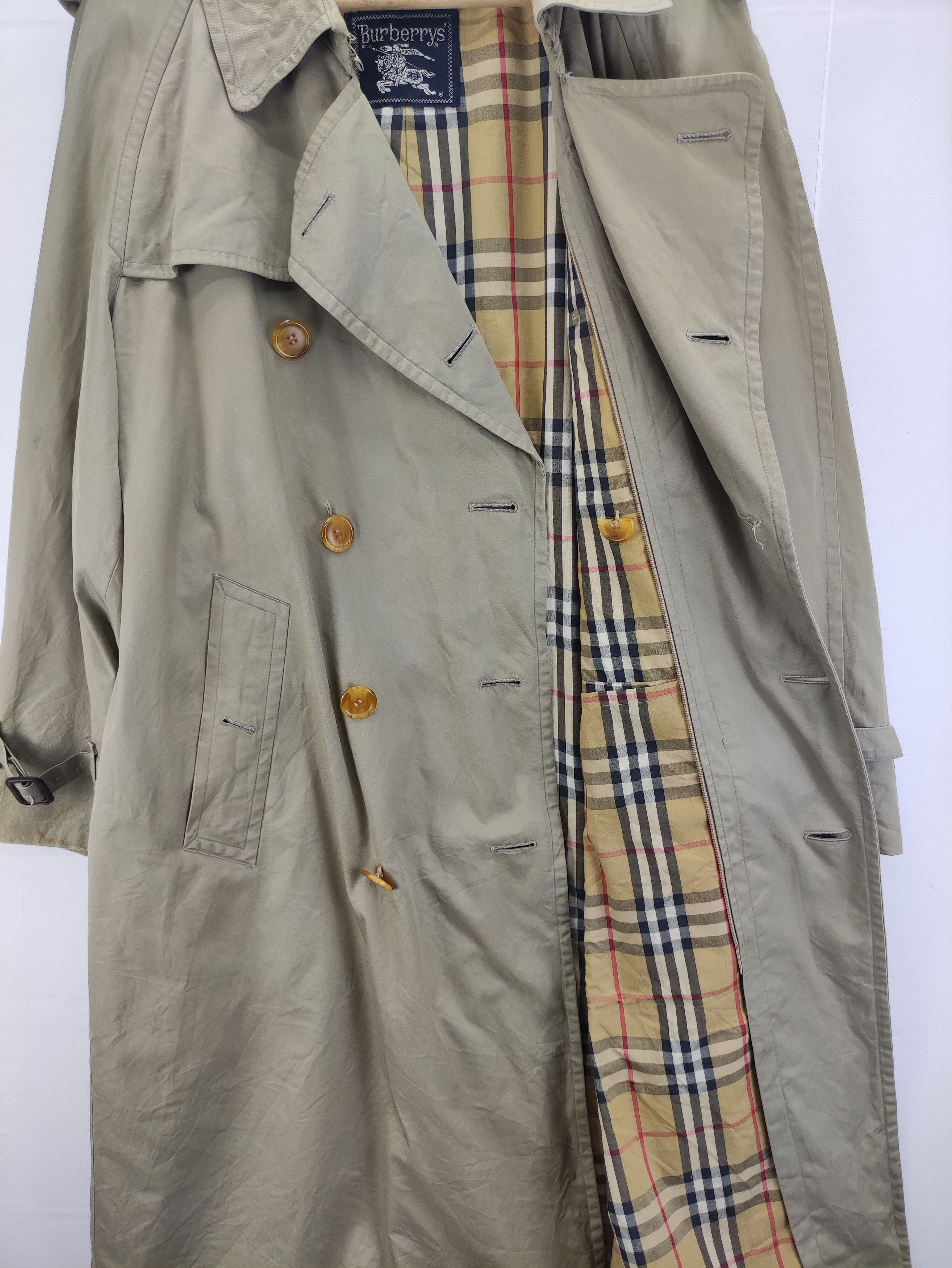 Burberry Vintage Burberrys Nova Check Coat Jacket Size US L / EU 52-54 / 3 - 11 Thumbnail