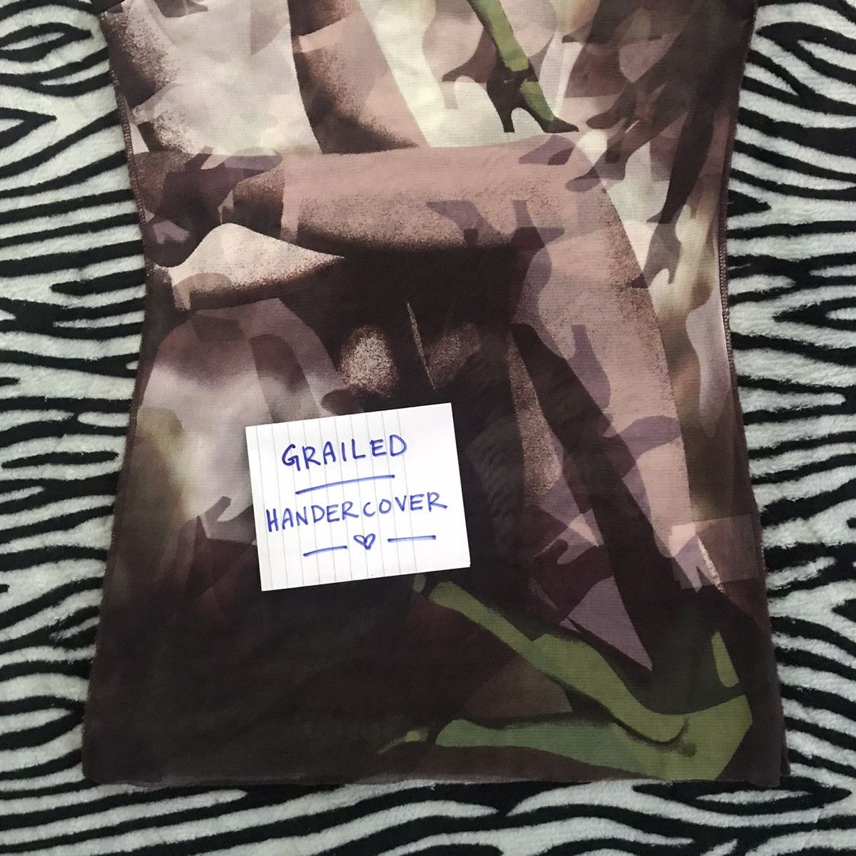 Jean Paul Gaultier Vintage JPG Leg Printed Mesh Turtleneck Sleveless Top Size S / US 4 / IT 40 - 5 Thumbnail