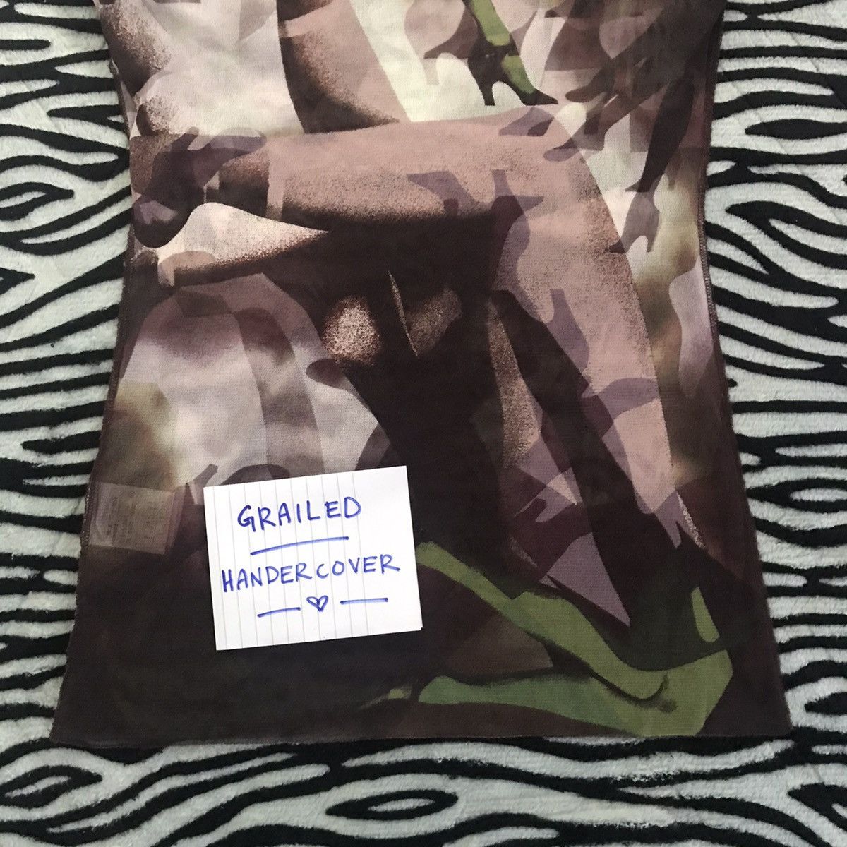 Jean Paul Gaultier Vintage JPG Leg Printed Mesh Turtleneck Sleveless Top Size S / US 4 / IT 40 - 3 Thumbnail