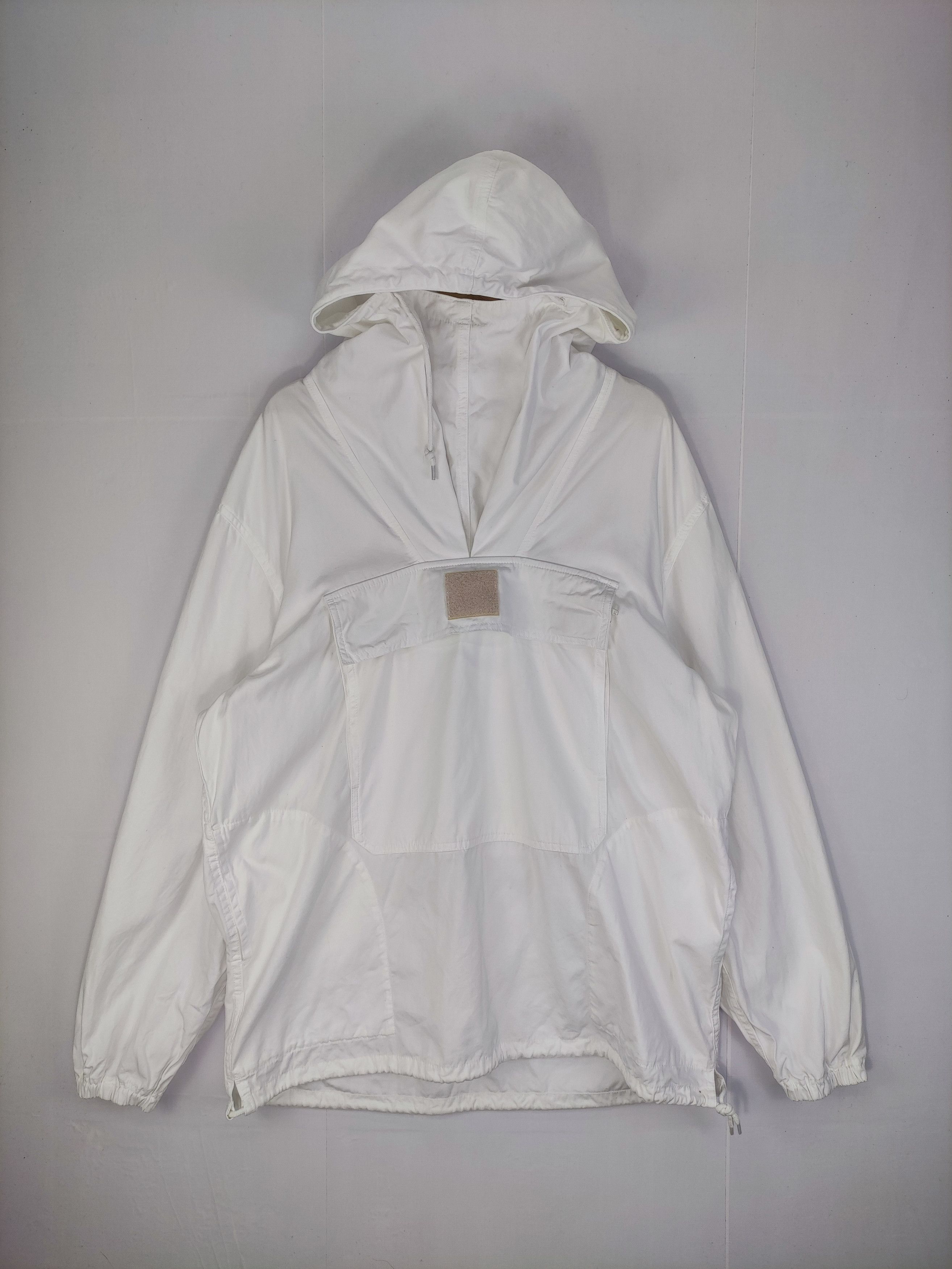 image of Vintage Houston Anorak Jacket Pullover Hoodie in White, Men's (Size XL)