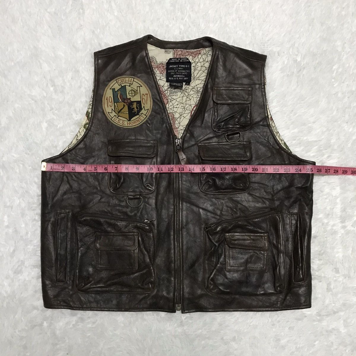 Aeronautica Militare Avirex Vest Jacket G-1 Bureau Aeronautics With Certificate Size US XL / EU 56 / 4 - 21 Thumbnail