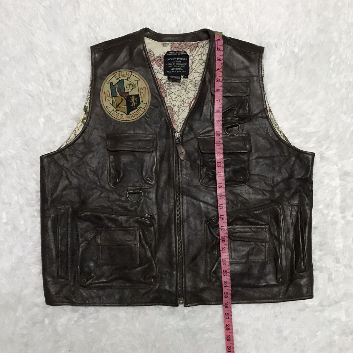 Aeronautica Militare Avirex Vest Jacket G-1 Bureau Aeronautics With Certificate Size US XL / EU 56 / 4 - 22 Thumbnail