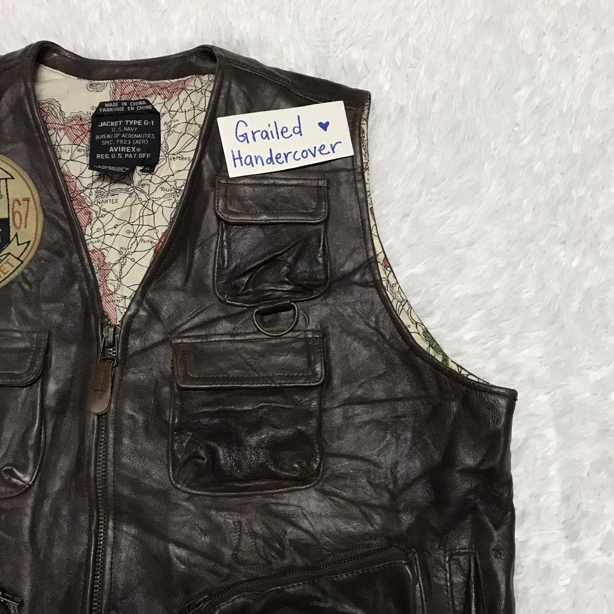 Aeronautica Militare Avirex Vest Jacket G-1 Bureau Aeronautics With Certificate Size US XL / EU 56 / 4 - 5 Thumbnail