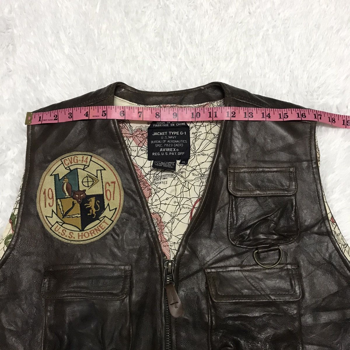Aeronautica Militare Avirex Vest Jacket G-1 Bureau Aeronautics With Certificate Size US XL / EU 56 / 4 - 23 Thumbnail