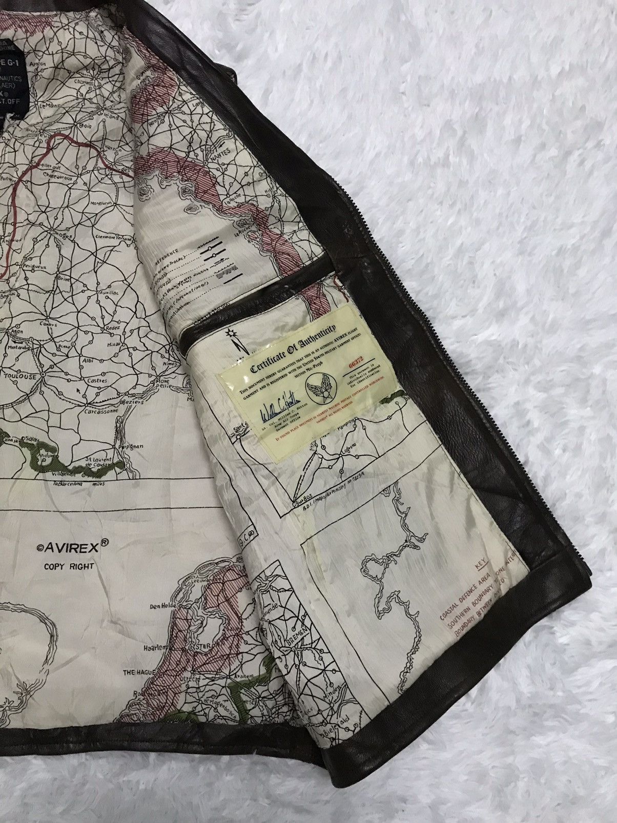 Aeronautica Militare Avirex Vest Jacket G-1 Bureau Aeronautics With Certificate Size US XL / EU 56 / 4 - 15 Thumbnail