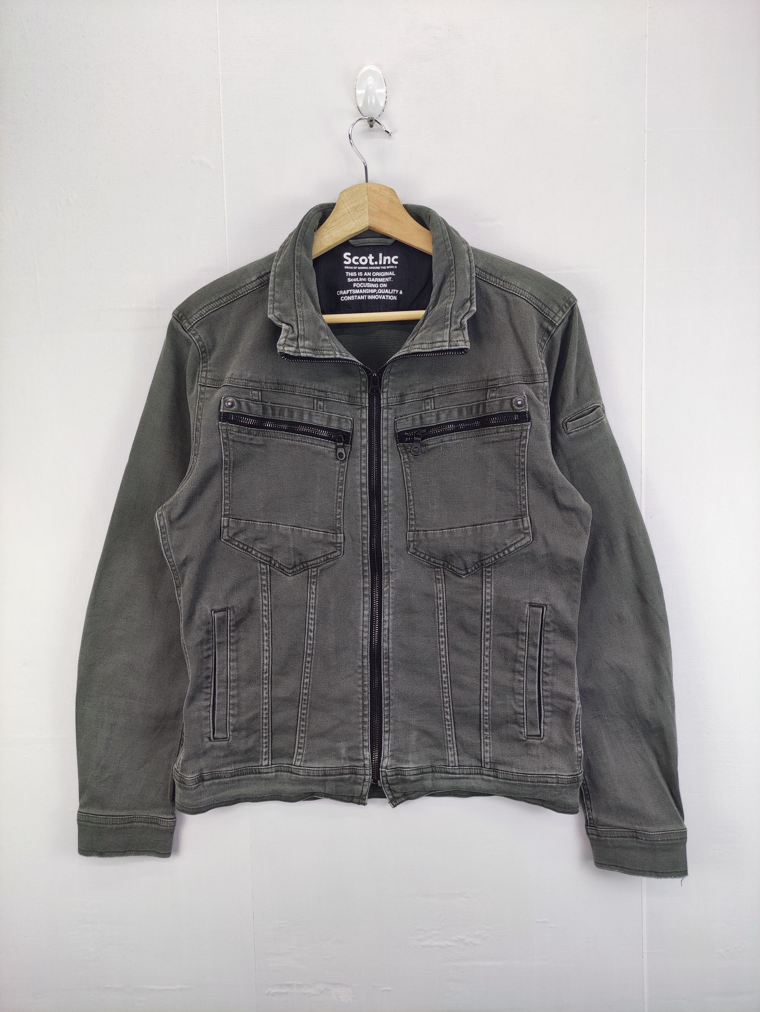 Vintage Vintage Scot.Inc Work Wear Jacket Zipper Size US S / EU 44-46 / 1 - 1 Thumbnail