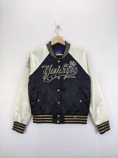 Kith MLB for New York Yankees Wool Bomber Jacket White