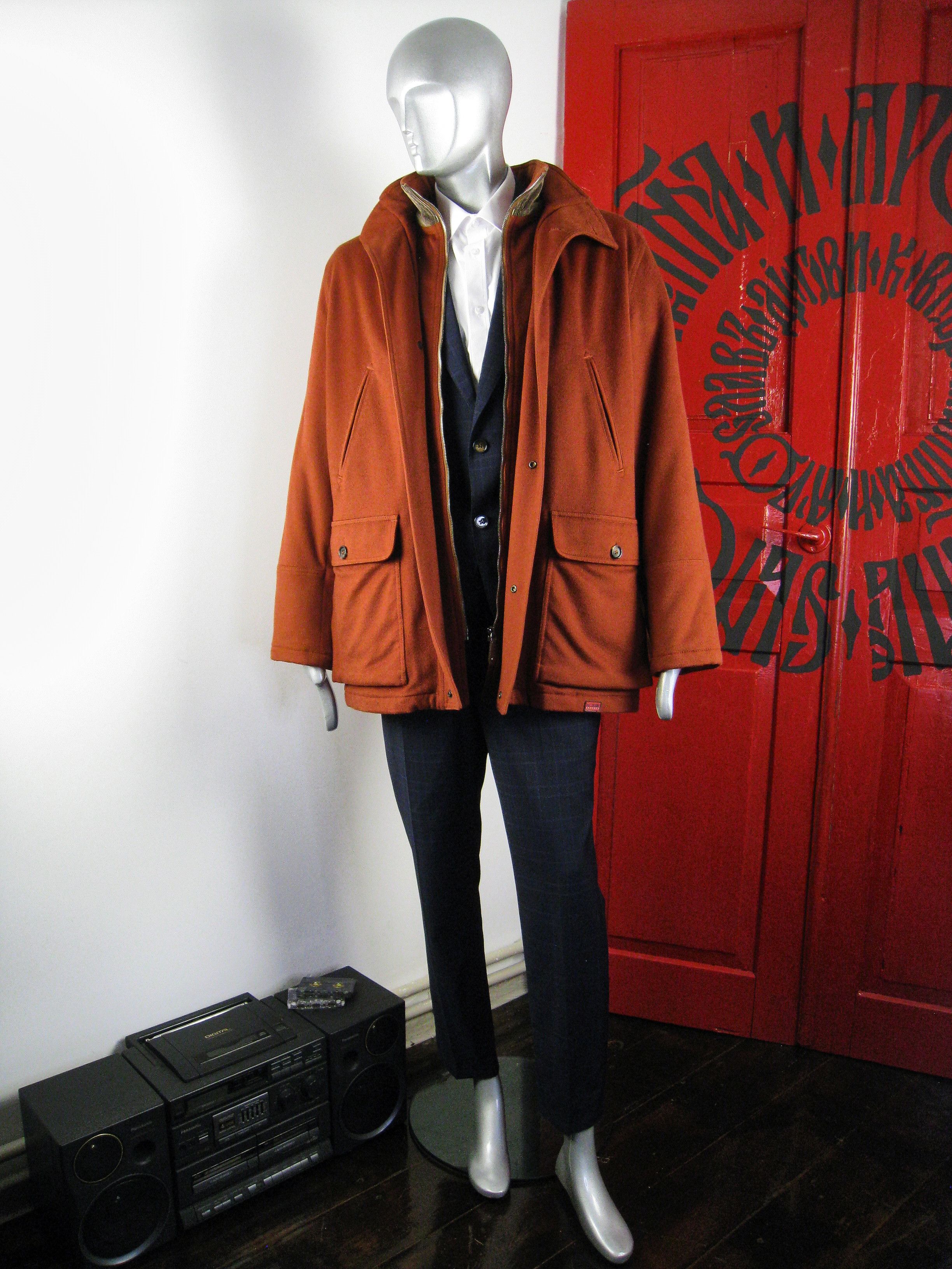 Pal Zileri Pal Zileri men's luxury wool coat from the Italian designer Size US L / EU 52-54 / 3 - 2 Thumbnail