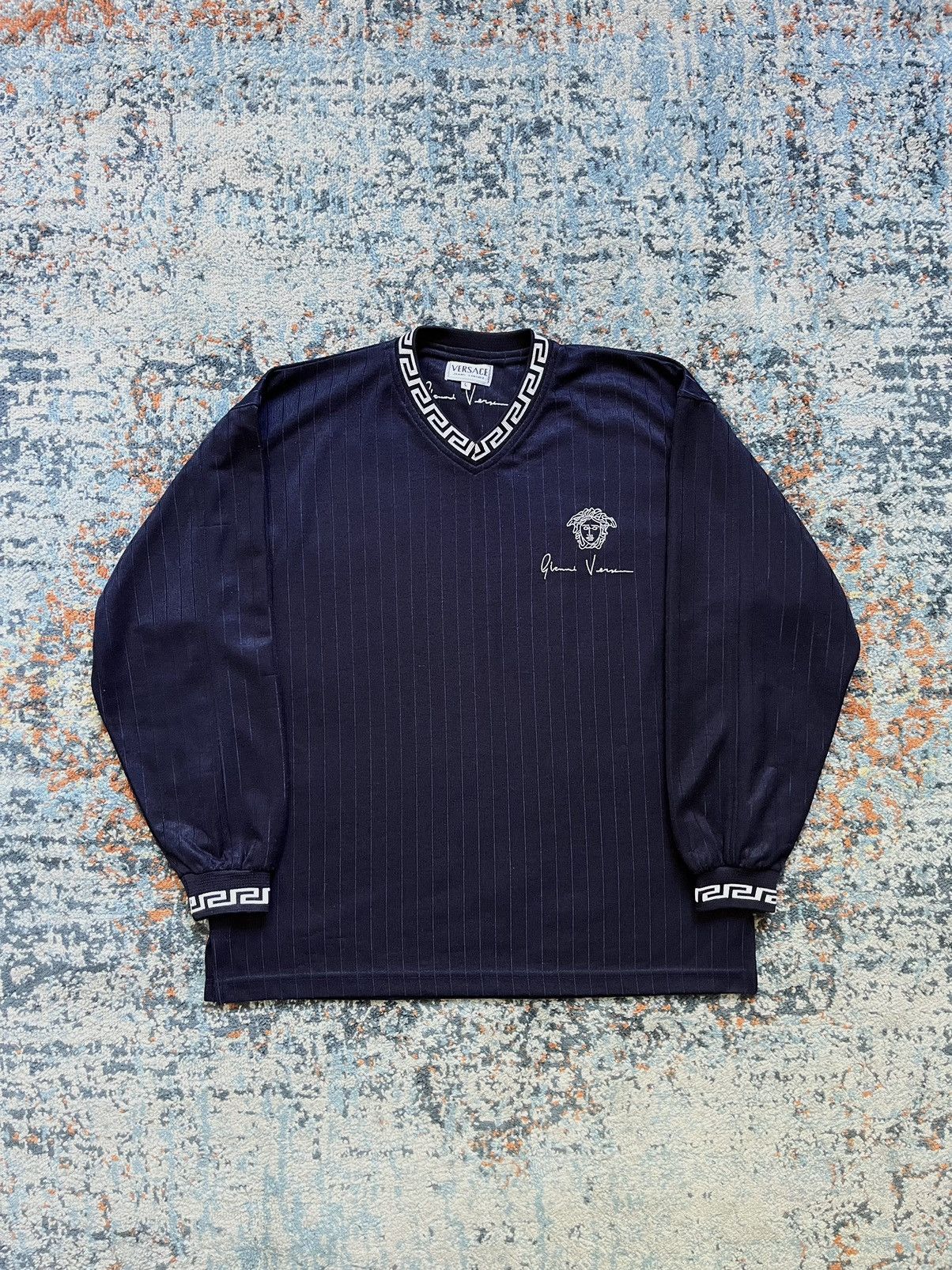 Versace × Versace Jeans Couture × Vintage Vintage Versace Jeans Couture Longsleeve Size US L / EU 52-54 / 3 - 1 Thumbnail