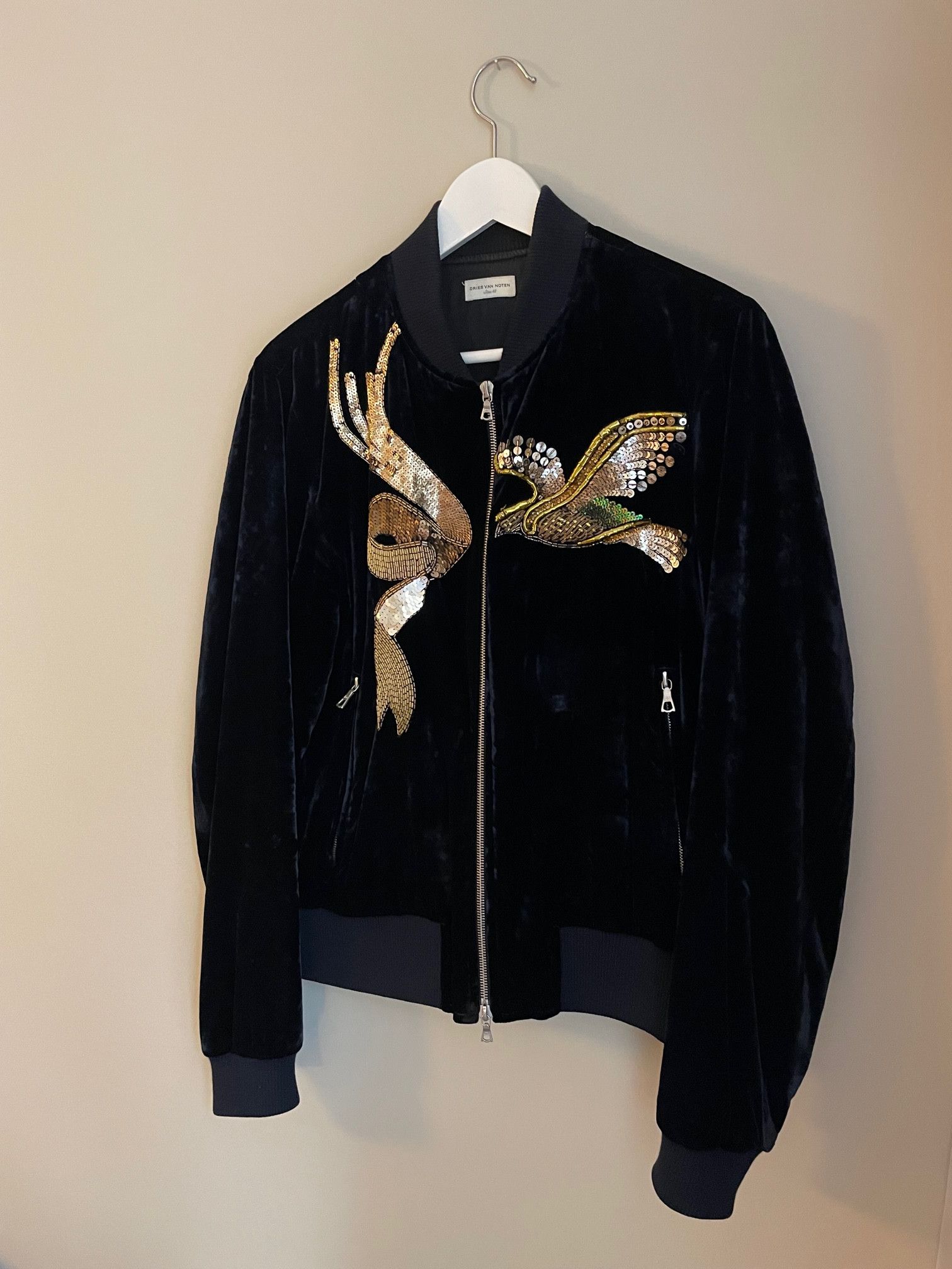 Dries Van Noten Dries Van Noten Vinny Velvet Bomber Size US M / EU 48-50 / 2 - 3 Thumbnail