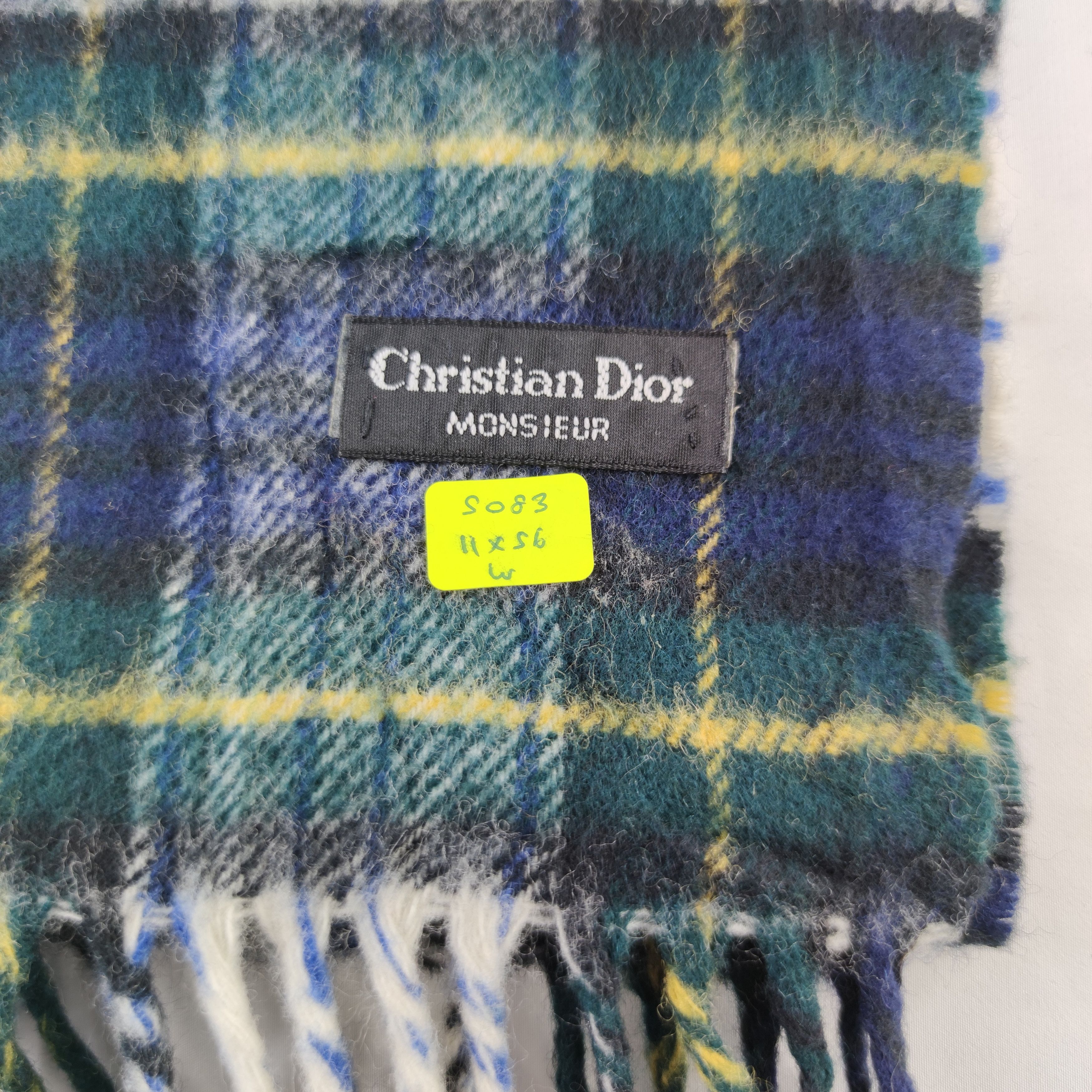 Vintage Christian Dior Scarf/Muffler/Wool S083 Size ONE SIZE - 4 Thumbnail