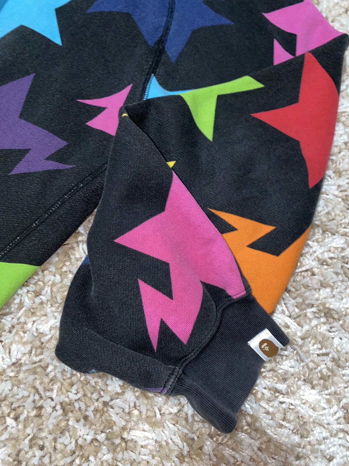 Bape Bapesta multicolor full-zip hoodie Size US XL / EU 56 / 4 - 5 Thumbnail