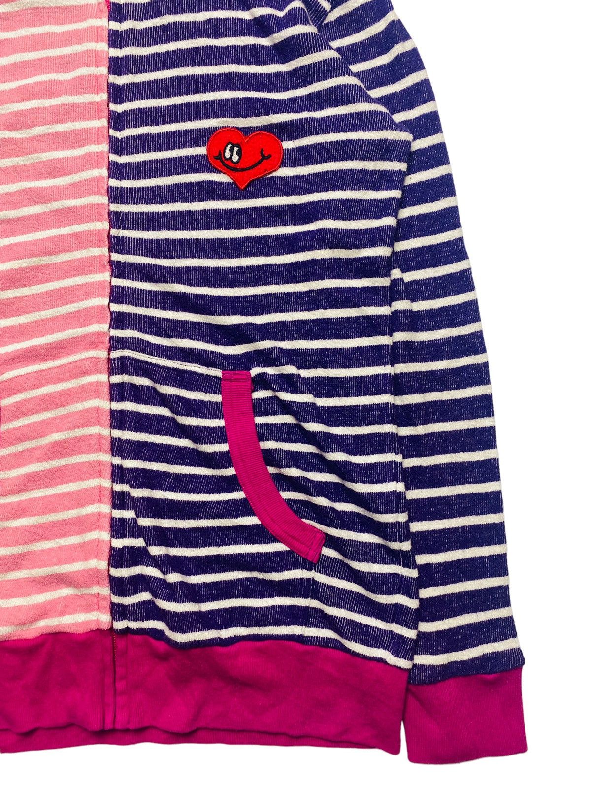 Angel Blue 2000s Love Revolutions - Multicolor Patchwork Zip Hoodie Size US M / EU 48-50 / 2 - 4 Thumbnail