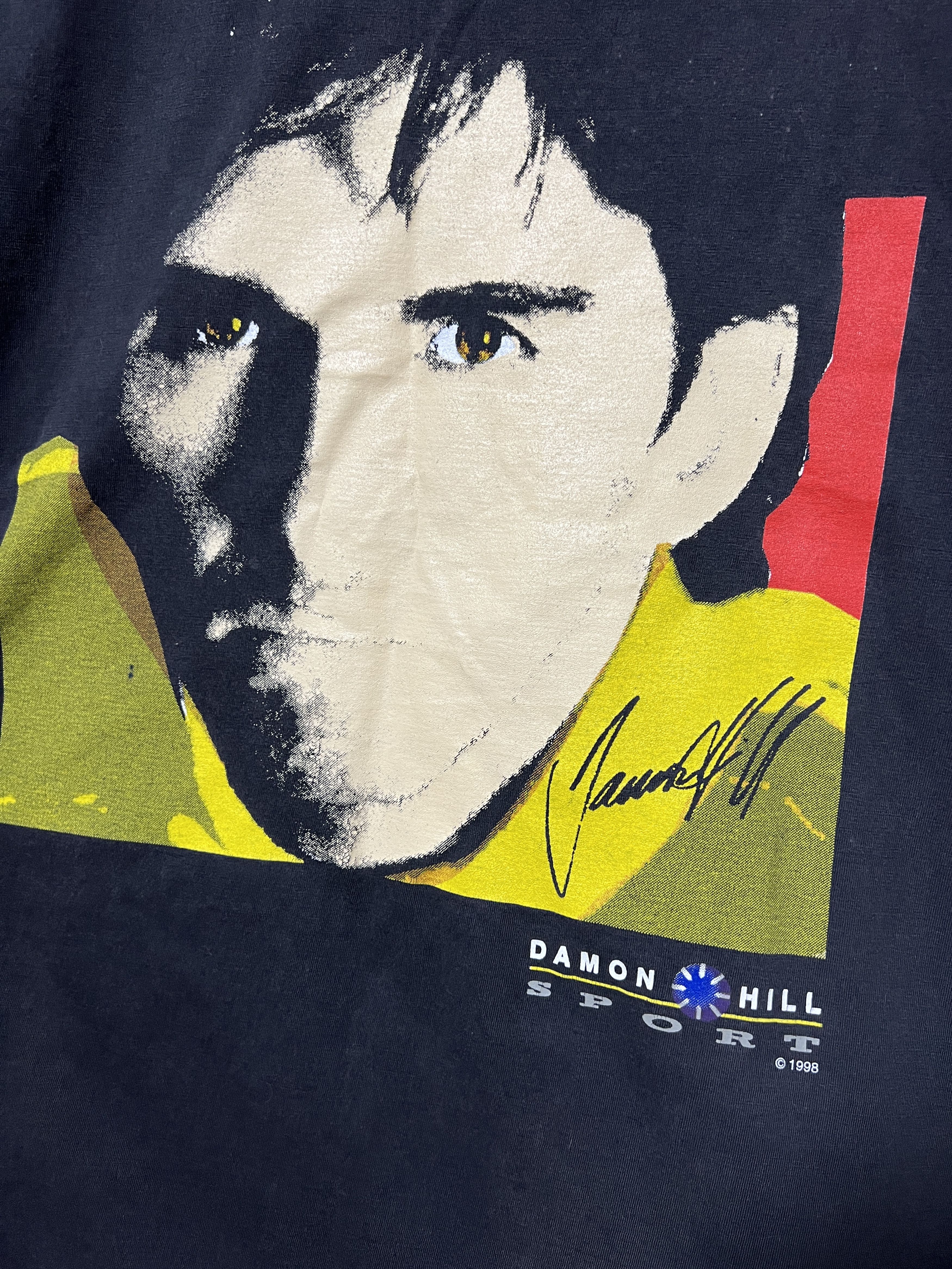 NASCAR Vintage 1998 Damon Hill Sport Racing f1 T-shirt Size US XL / EU 56 / 4 - 9 Thumbnail