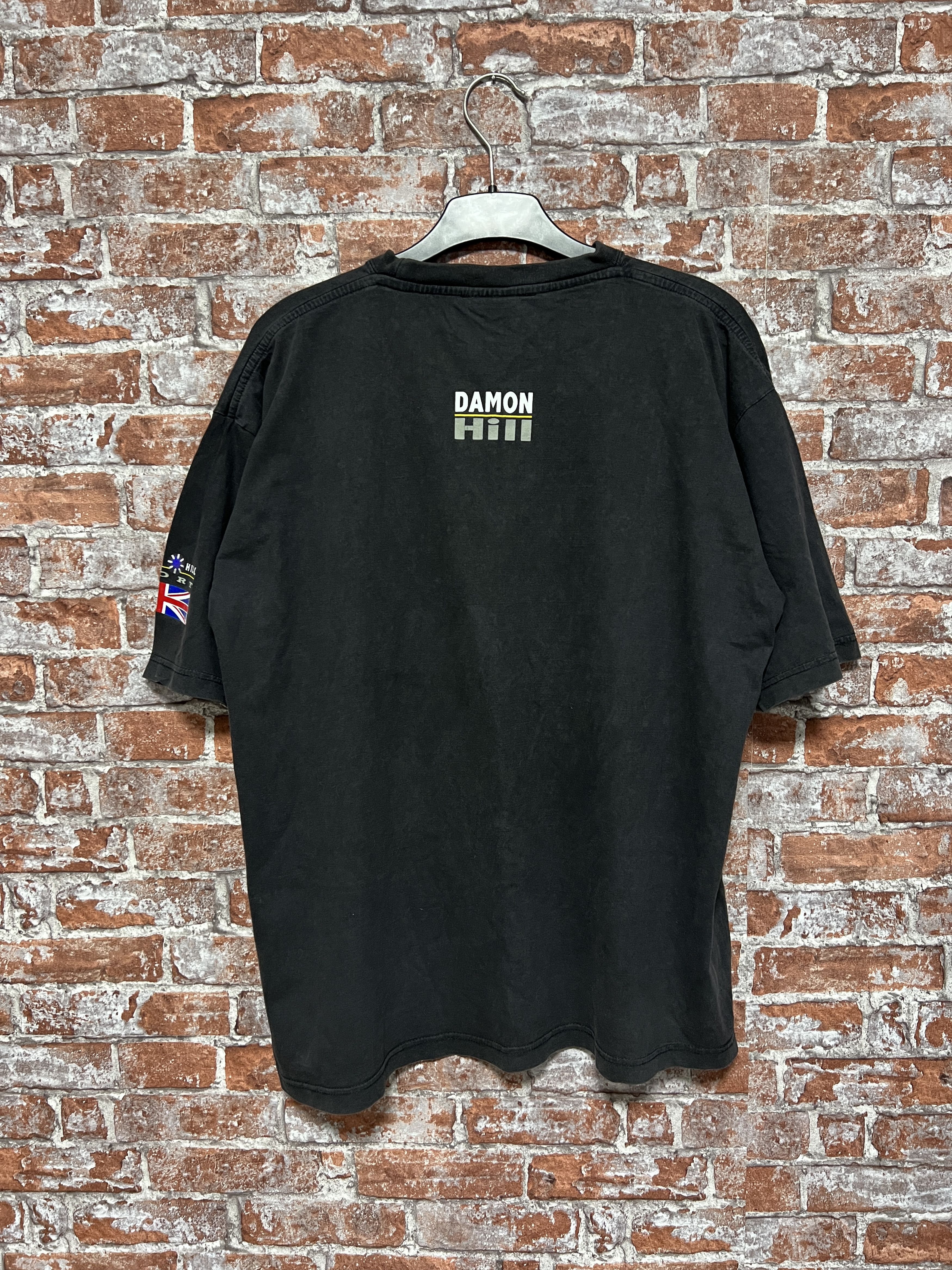 NASCAR Vintage 1998 Damon Hill Sport Racing f1 T-shirt Size US XL / EU 56 / 4 - 2 Thumbnail