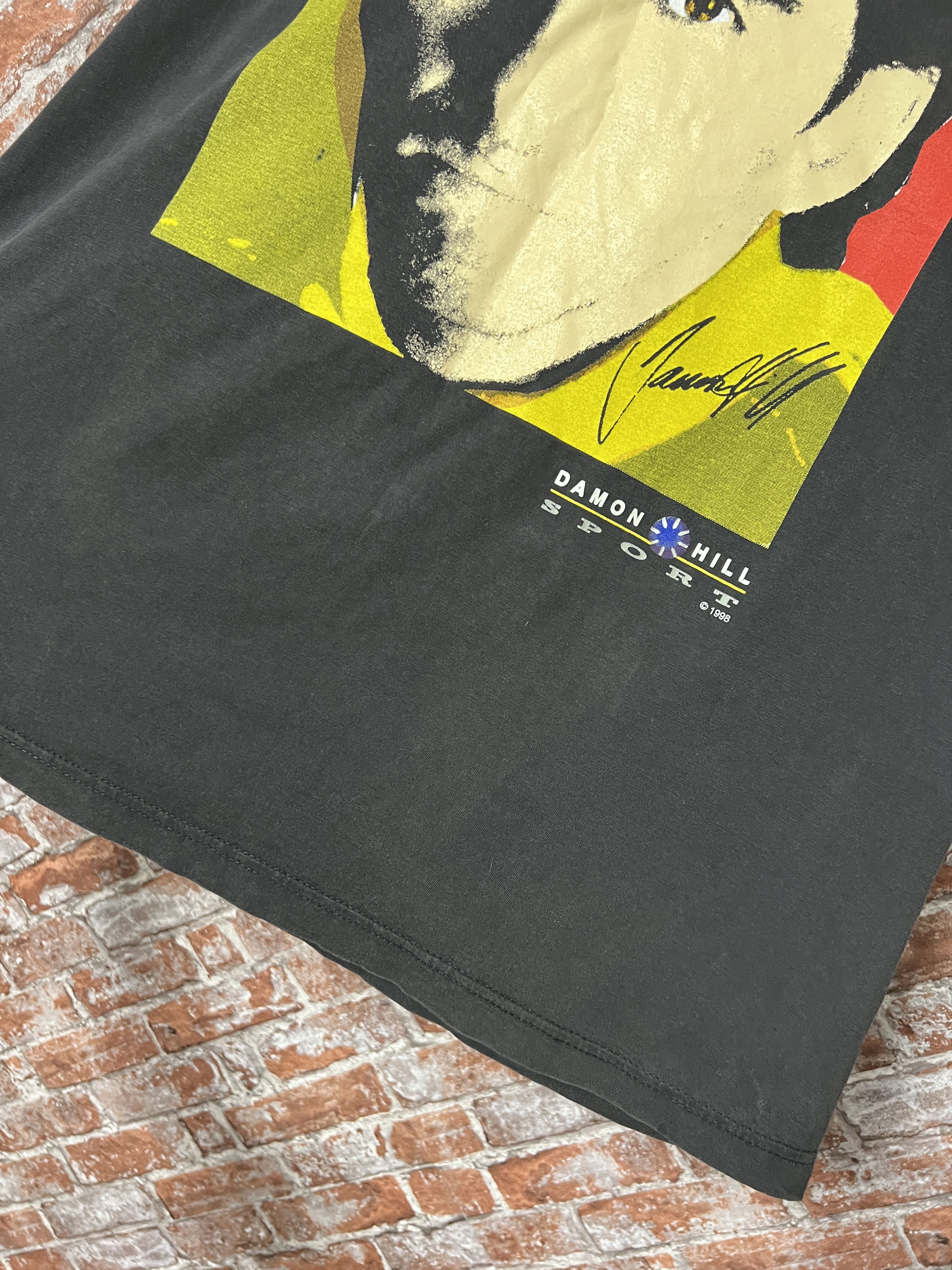 NASCAR Vintage 1998 Damon Hill Sport Racing f1 T-shirt Size US XL / EU 56 / 4 - 14 Thumbnail