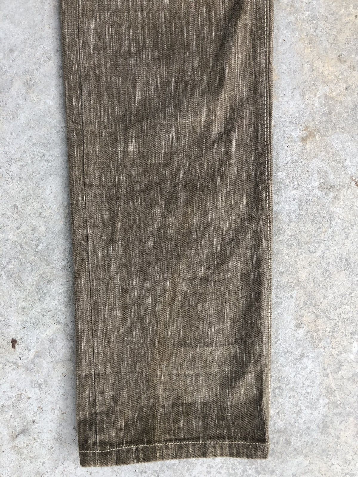 Japanese Brand Wild Khakis Striped Jeans Boro Denim Blanket Navajo Style Size US 34 / EU 50 - 6 Thumbnail