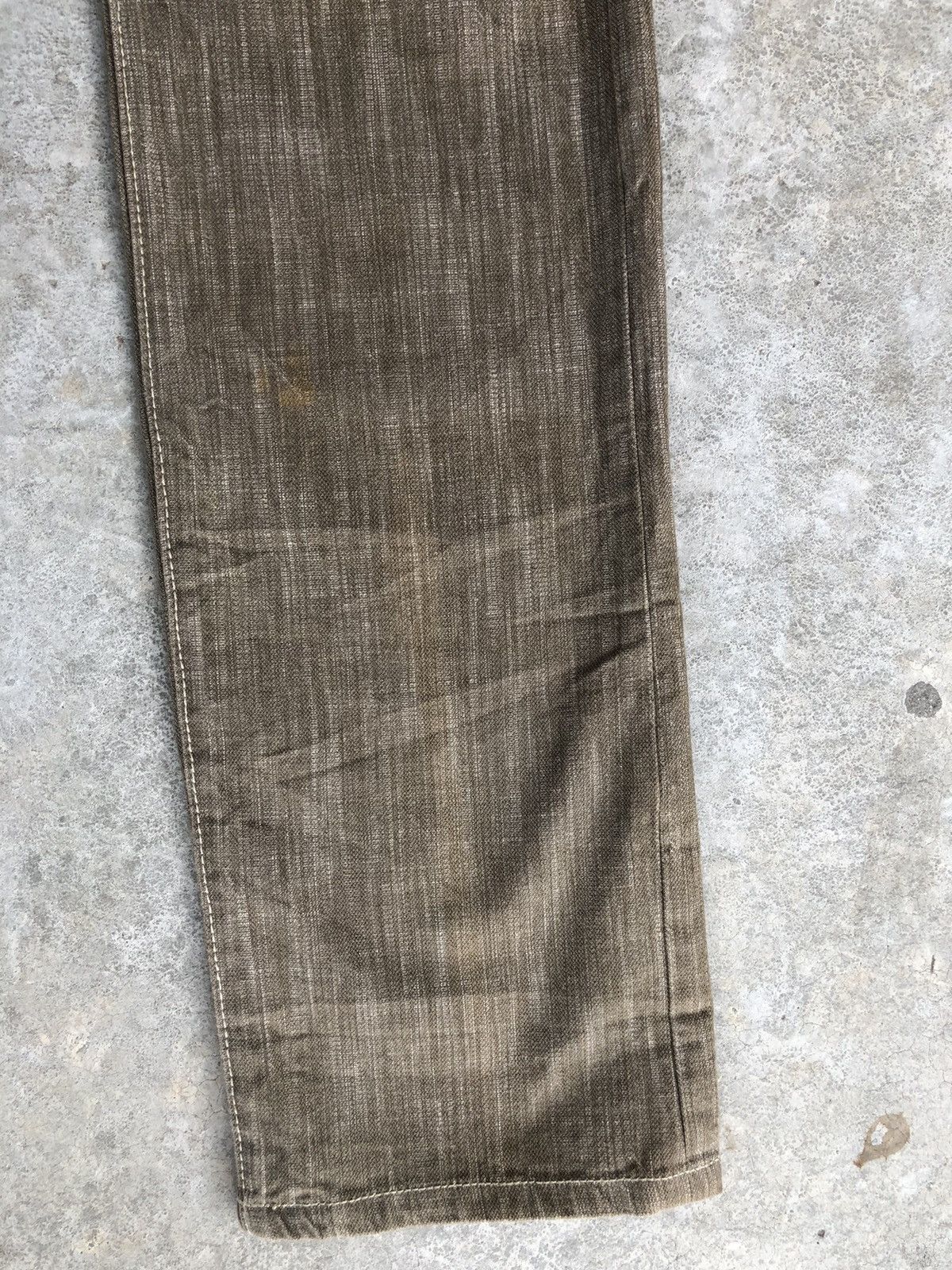 Japanese Brand Wild Khakis Striped Jeans Boro Denim Blanket Navajo Style Size US 34 / EU 50 - 7 Thumbnail