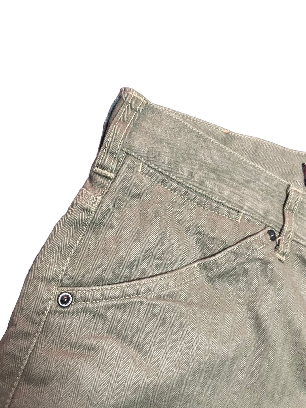 Japanese Brand Lee Cowboy Sanforized Herringbone Twill By Size US 30 / EU 46 - 4 Thumbnail