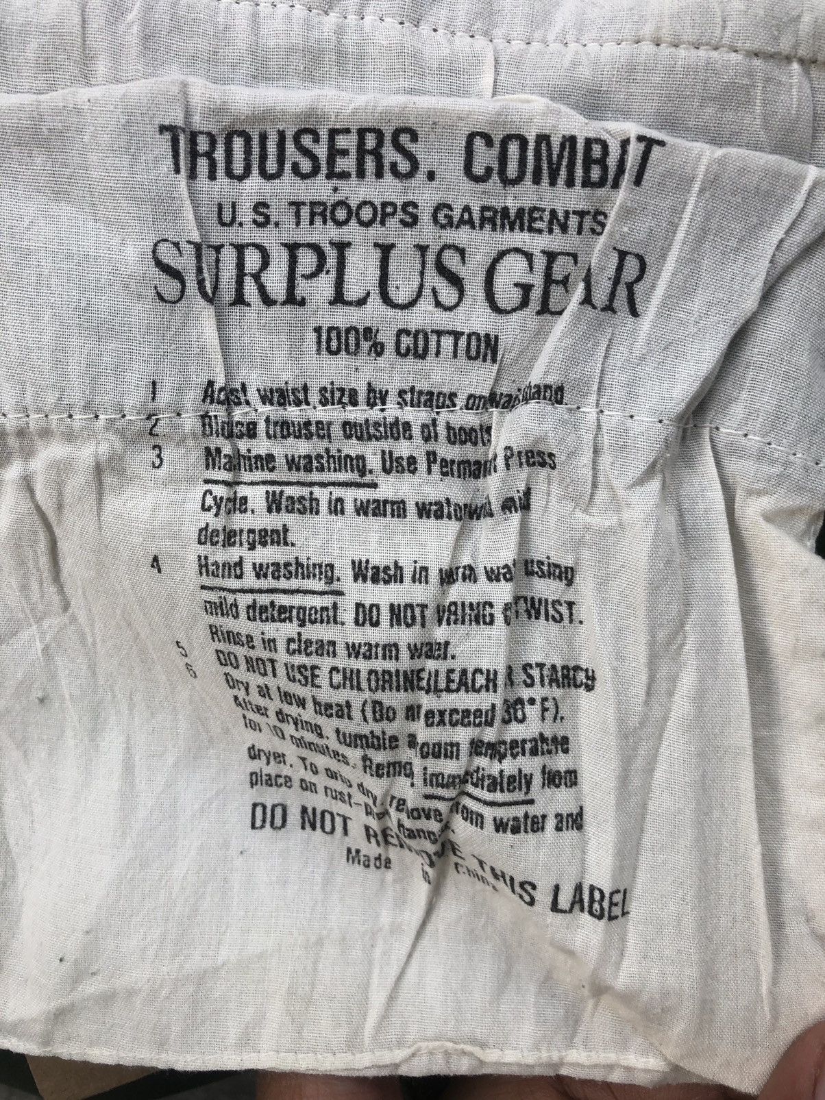 Surplus Research Vintage Surplus Army Cargo Pants Baggy Pants Size US 30 / EU 46 - 15 Thumbnail