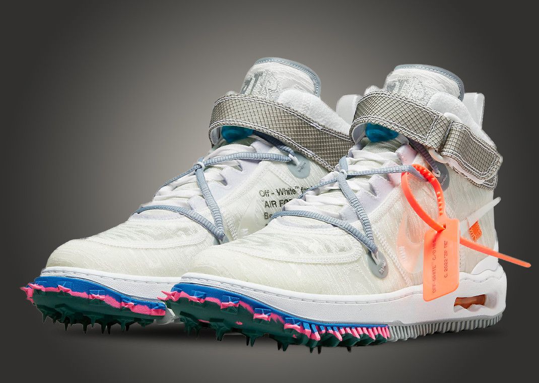 image of Off-White Nike Air Force 1 Mid White Shoes, Men's (Size 13)