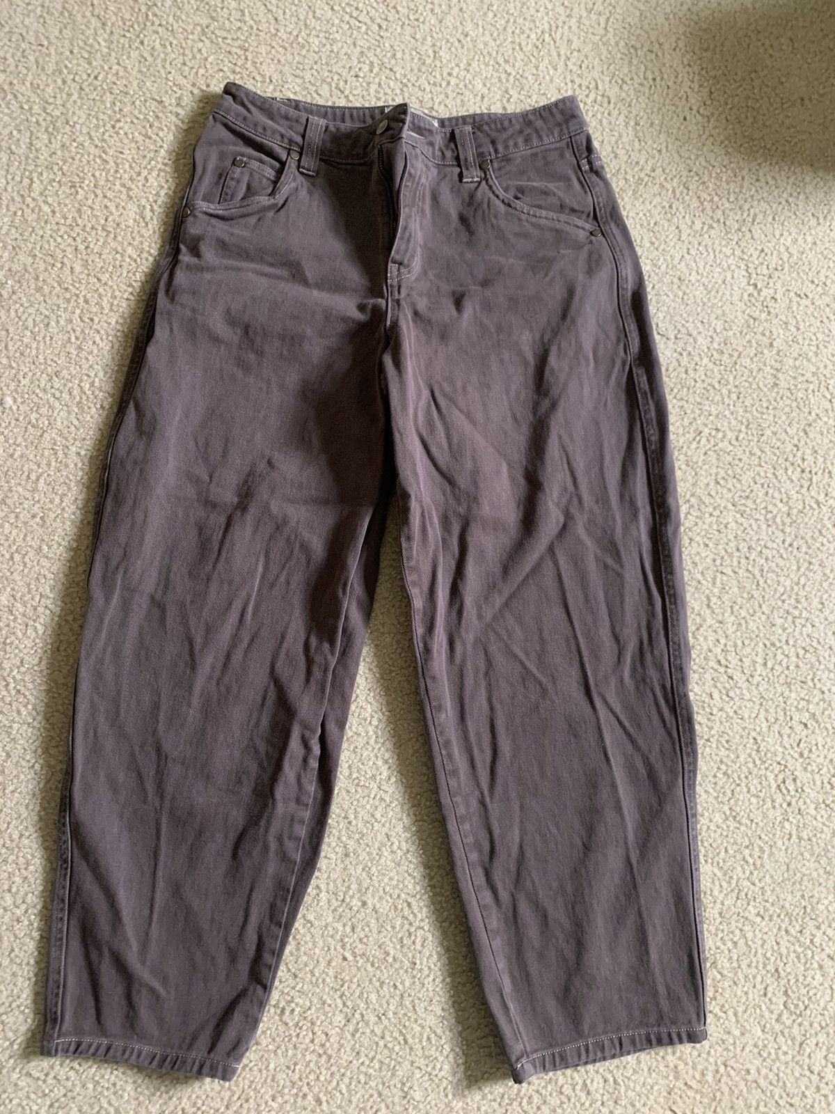 Dime Dime MTL Baggy Denim Brown Washed | Grailed