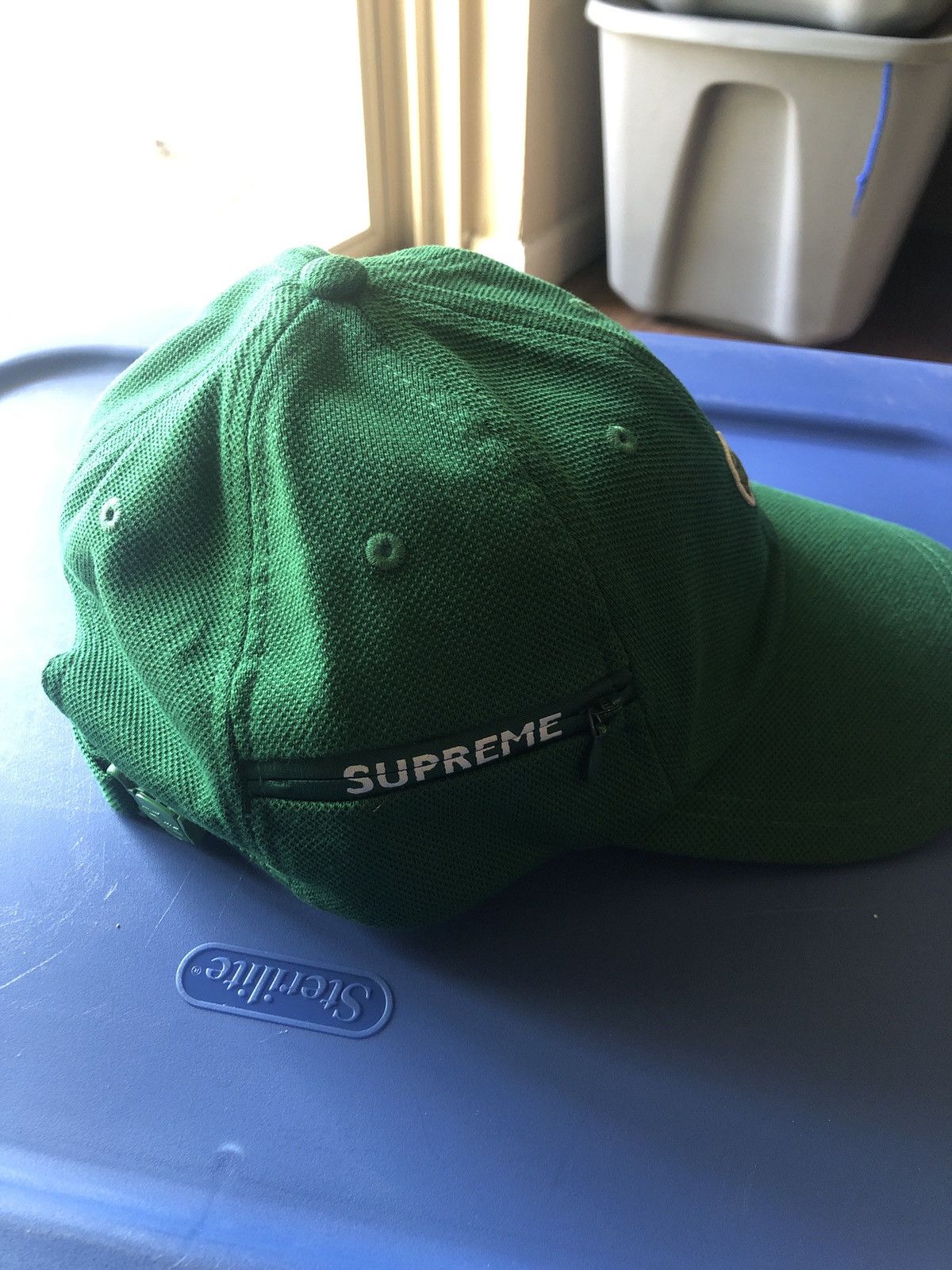 Lacoste × Supreme Supreme x Lacoste pique knit 6 panel hat Size ONE SIZE - 3 Thumbnail