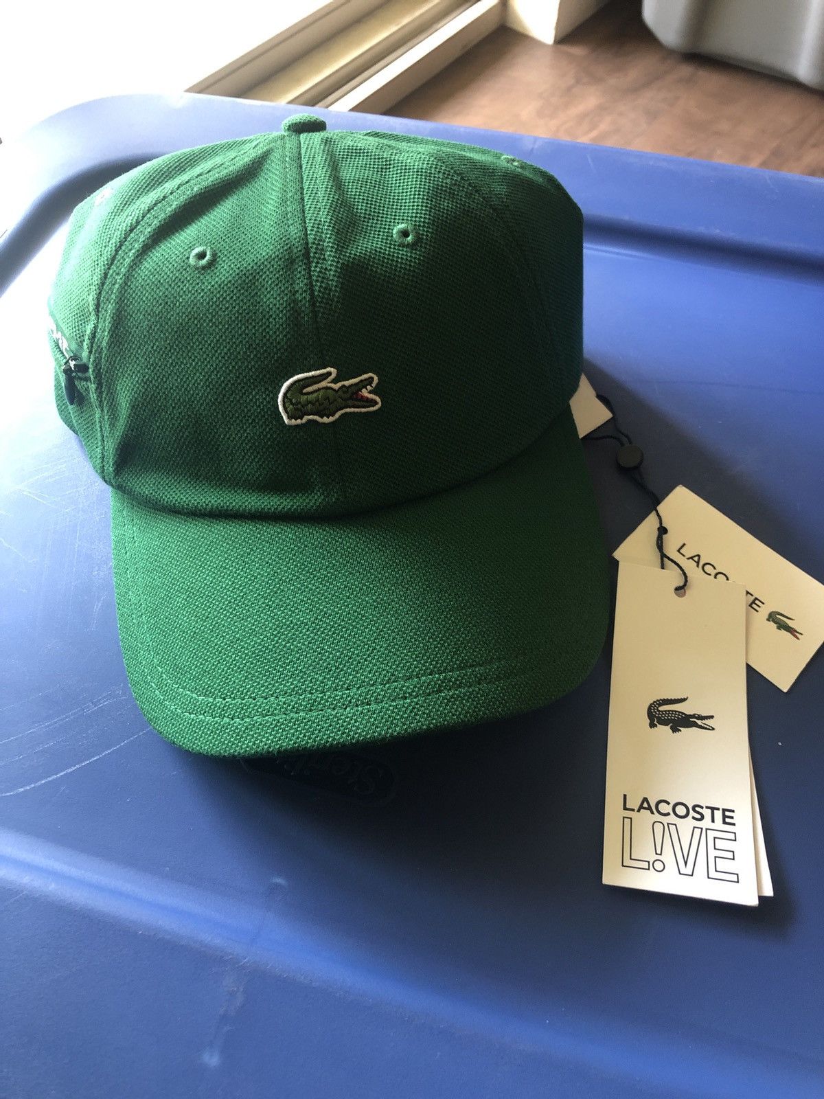 Supreme Supreme x Lacoste pique knit 6 panel hat | Grailed