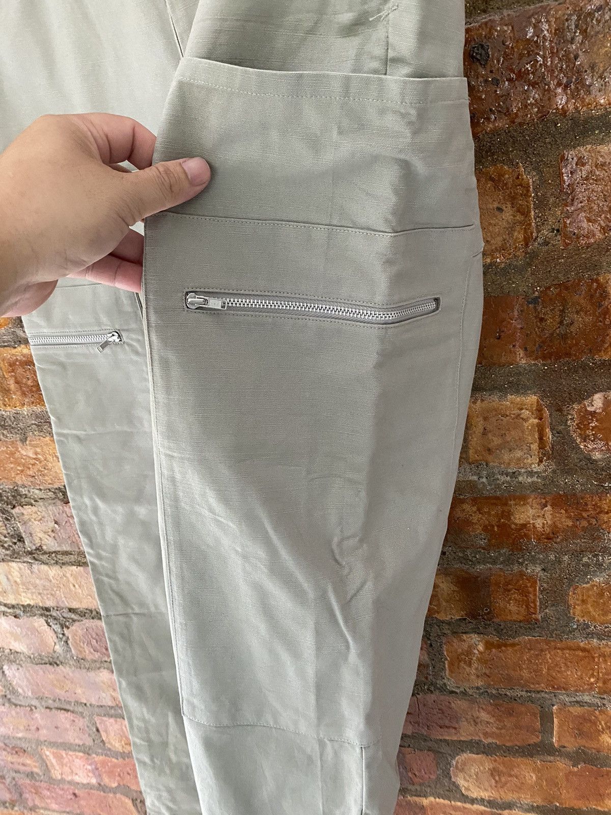 Issey Miyake × Japanese Brand × Tsumori Chisato 90s zipper Multipocket cargos wide leg pants Size US 29 - 10 Thumbnail