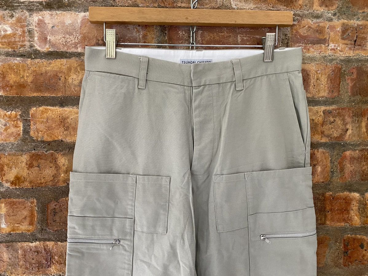 Issey Miyake × Japanese Brand × Tsumori Chisato 90s zipper Multipocket cargos wide leg pants Size US 29 - 4 Thumbnail