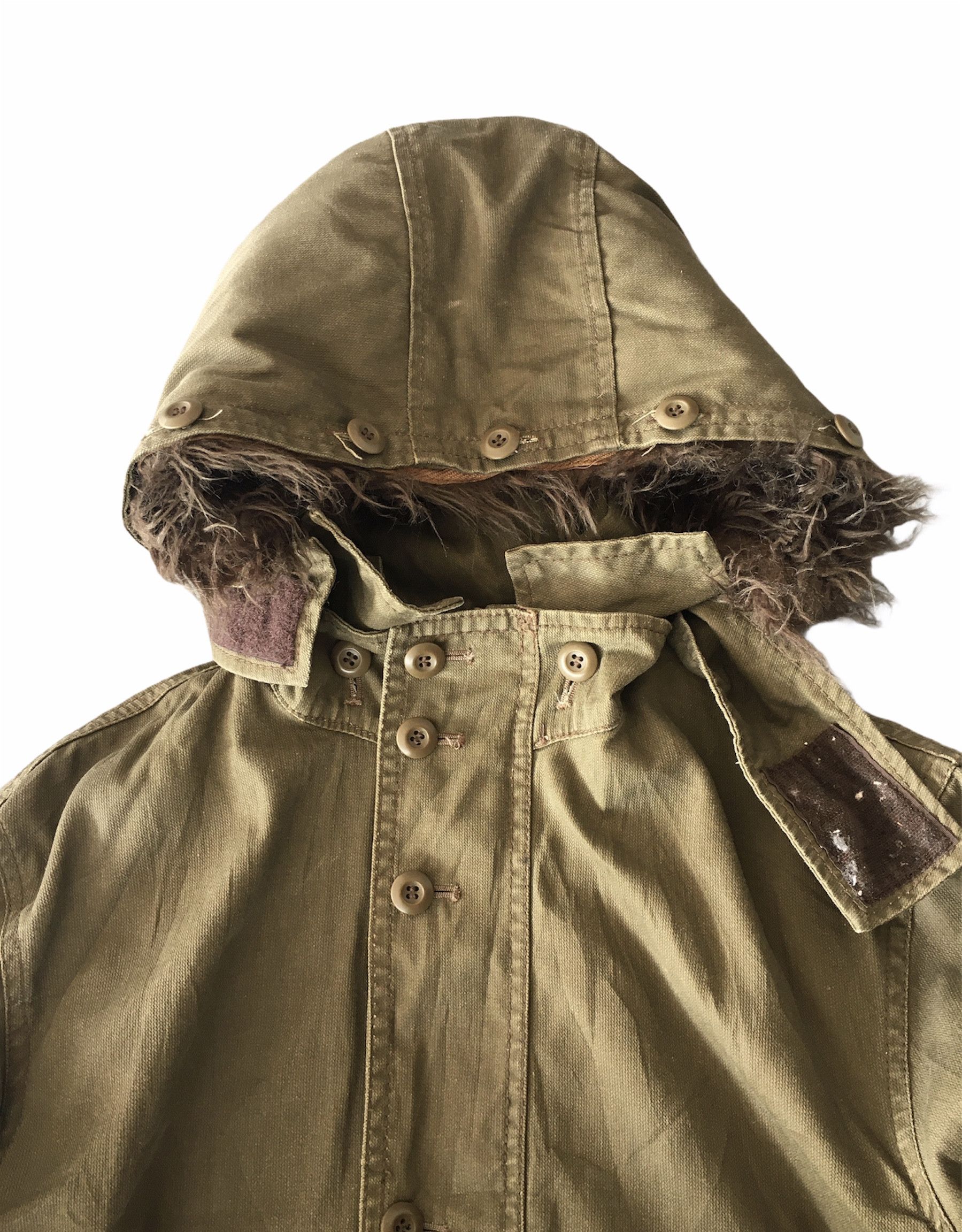 Japanese Brand PPFM RIOT HOODIE FUR JACKET PARKA Size US M / EU 48-50 / 2 - 6 Thumbnail