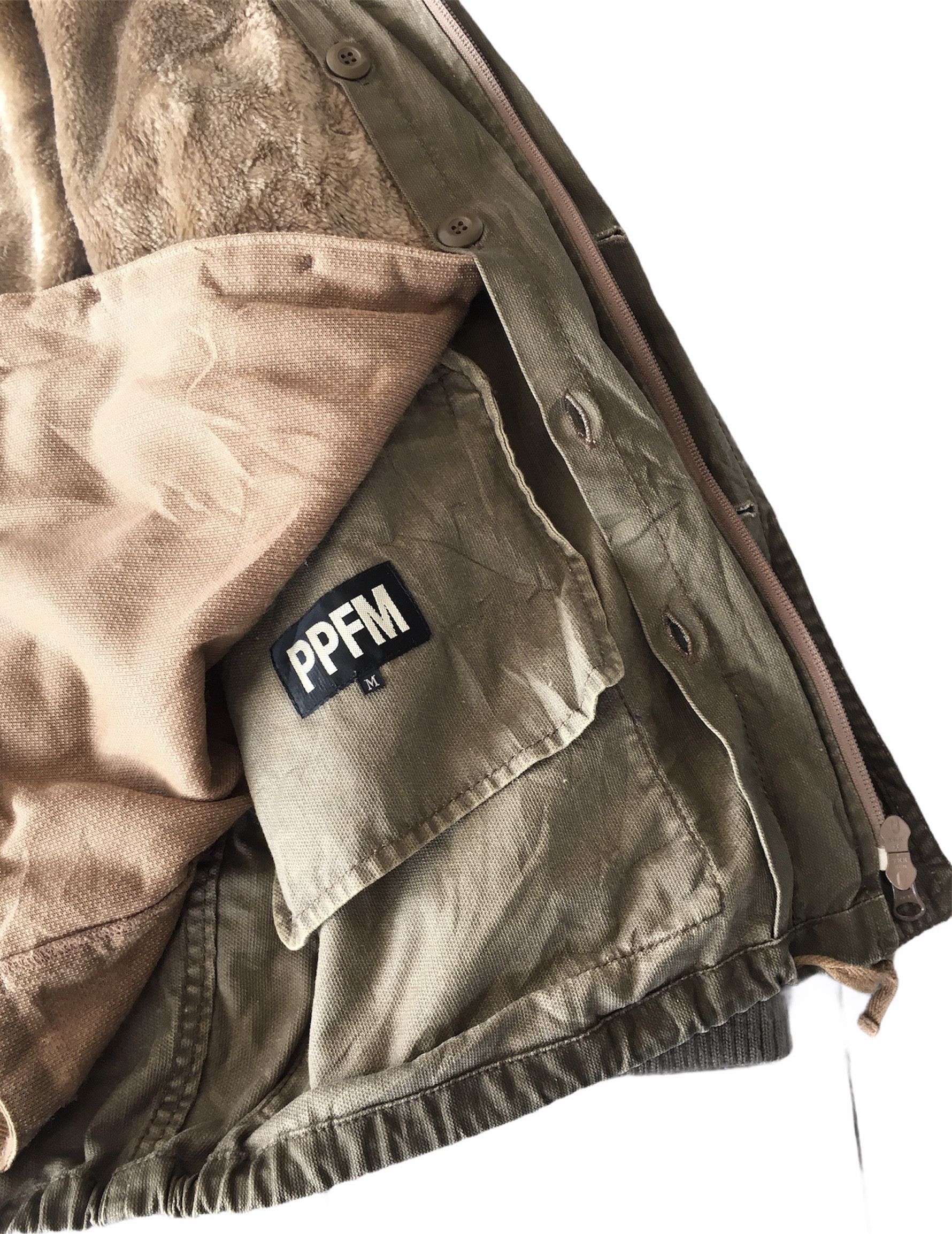 Japanese Brand PPFM RIOT HOODIE FUR JACKET PARKA Size US M / EU 48-50 / 2 - 9 Thumbnail