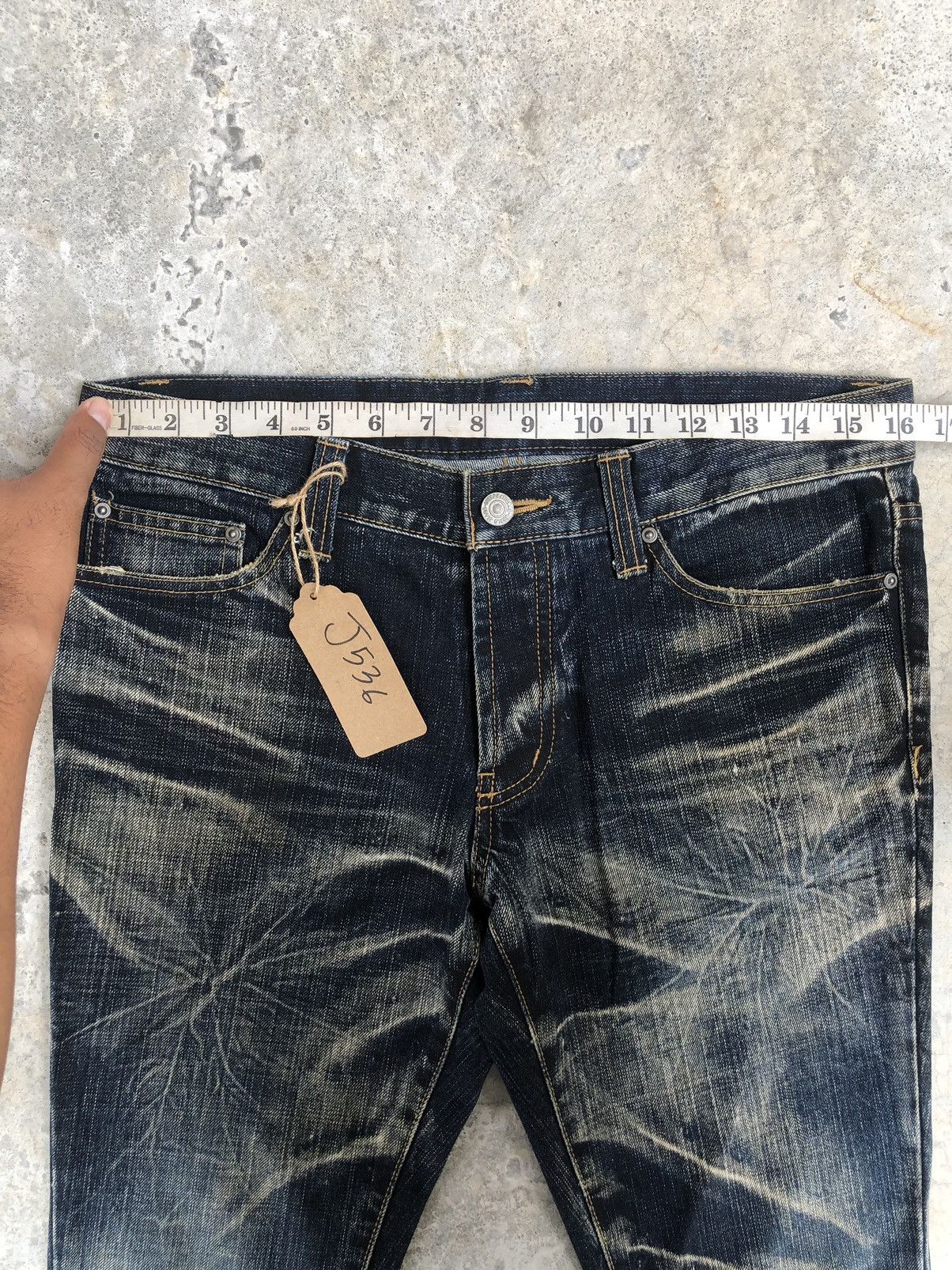 Tornado Mart Japanese Modern Flared Jeans Distressed Jeans Size US 32 / EU 48 - 14 Thumbnail