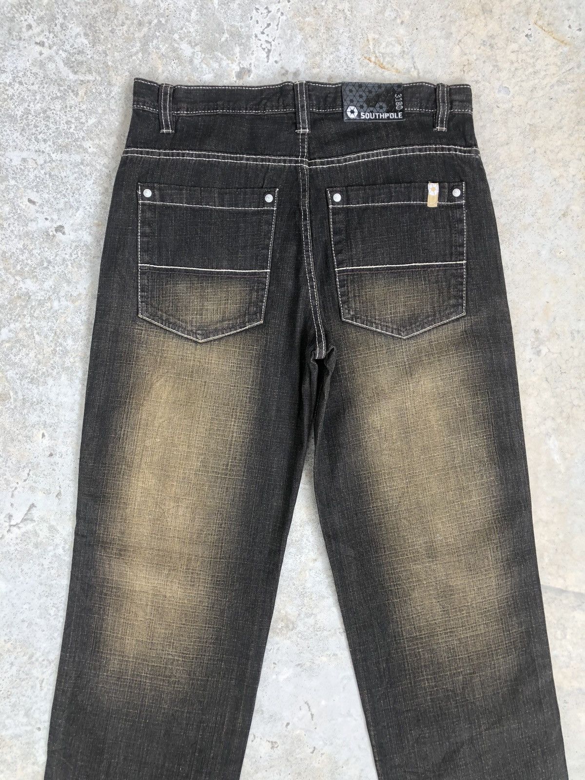 Southpole Southpole Distressed Jeans Baggy Jeans Hip Hop Skateboards Size US 31 - 8 Thumbnail