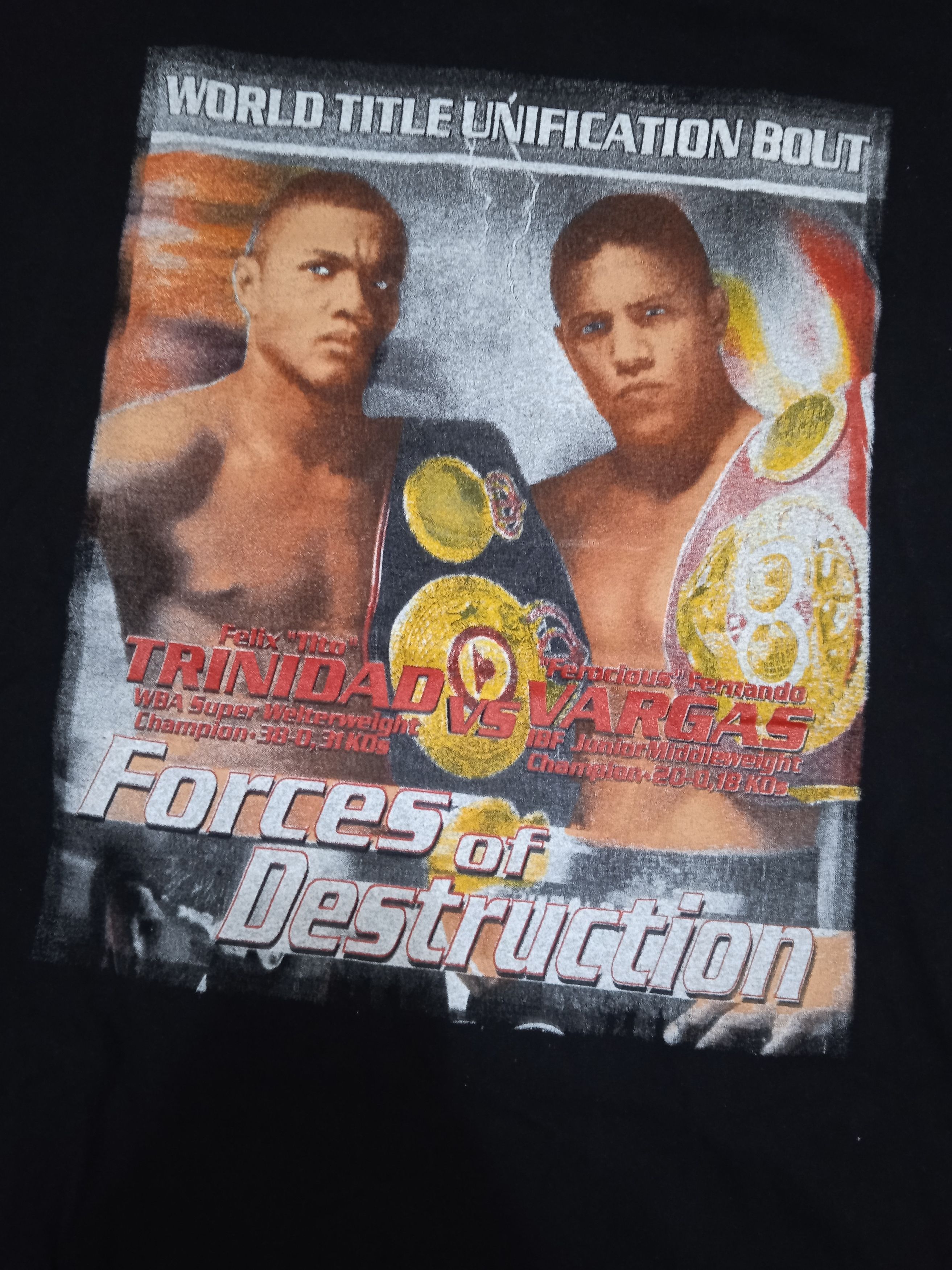 Vintage Vintage Trinidad vs Vargas 2000 T-Shirt Boxing Size US L / EU 52-54 / 3 - 4 Thumbnail