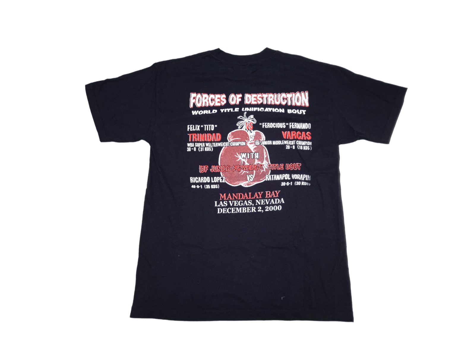 Vintage Vintage Trinidad vs Vargas 2000 T-Shirt Boxing Size US L / EU 52-54 / 3 - 2 Thumbnail