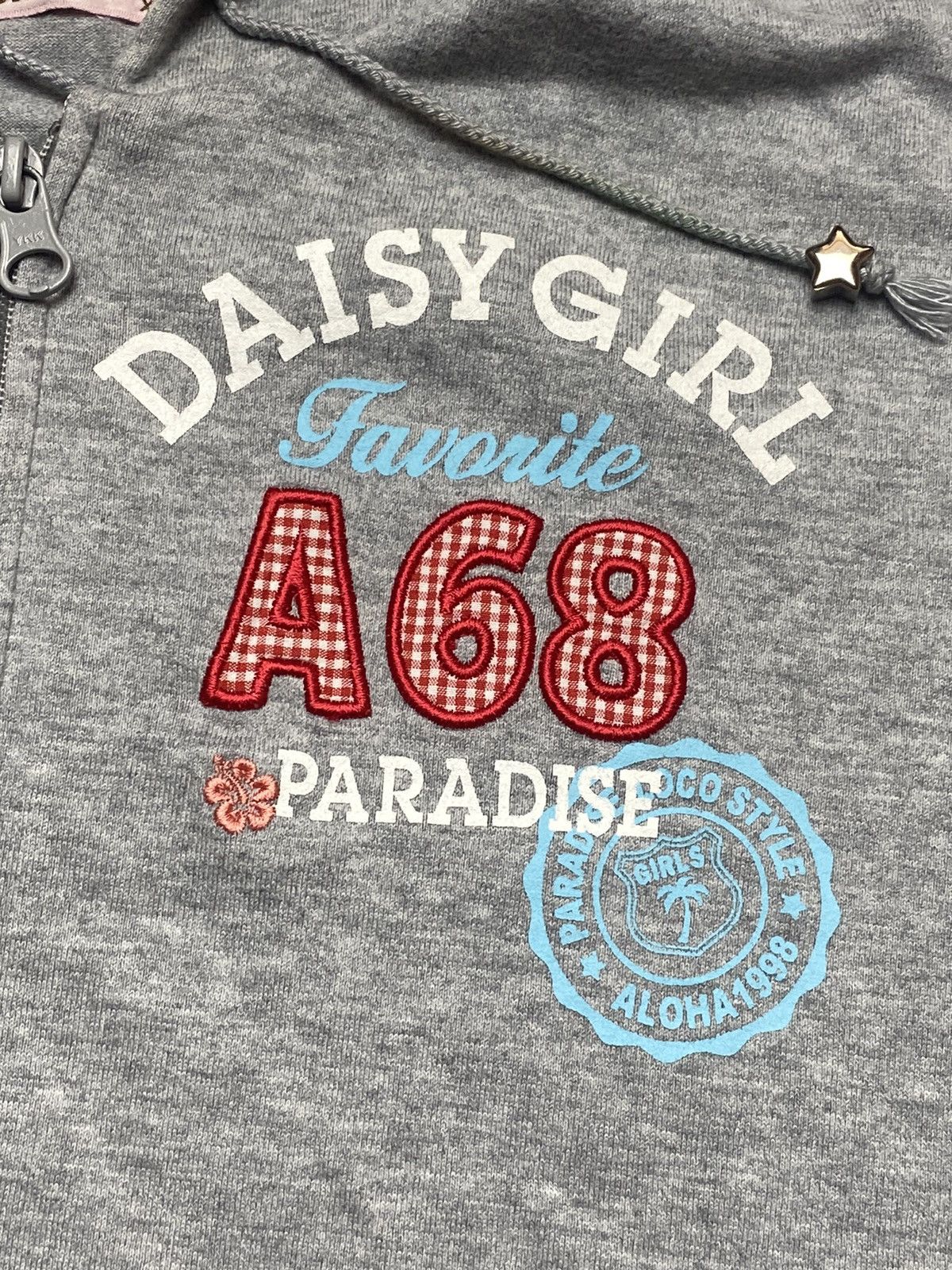 Japanese Brand 2000s Daisy Lovers - Sleeveless Hooded Jacket Size M / US 6-8 / IT 42-44 - 4 Thumbnail