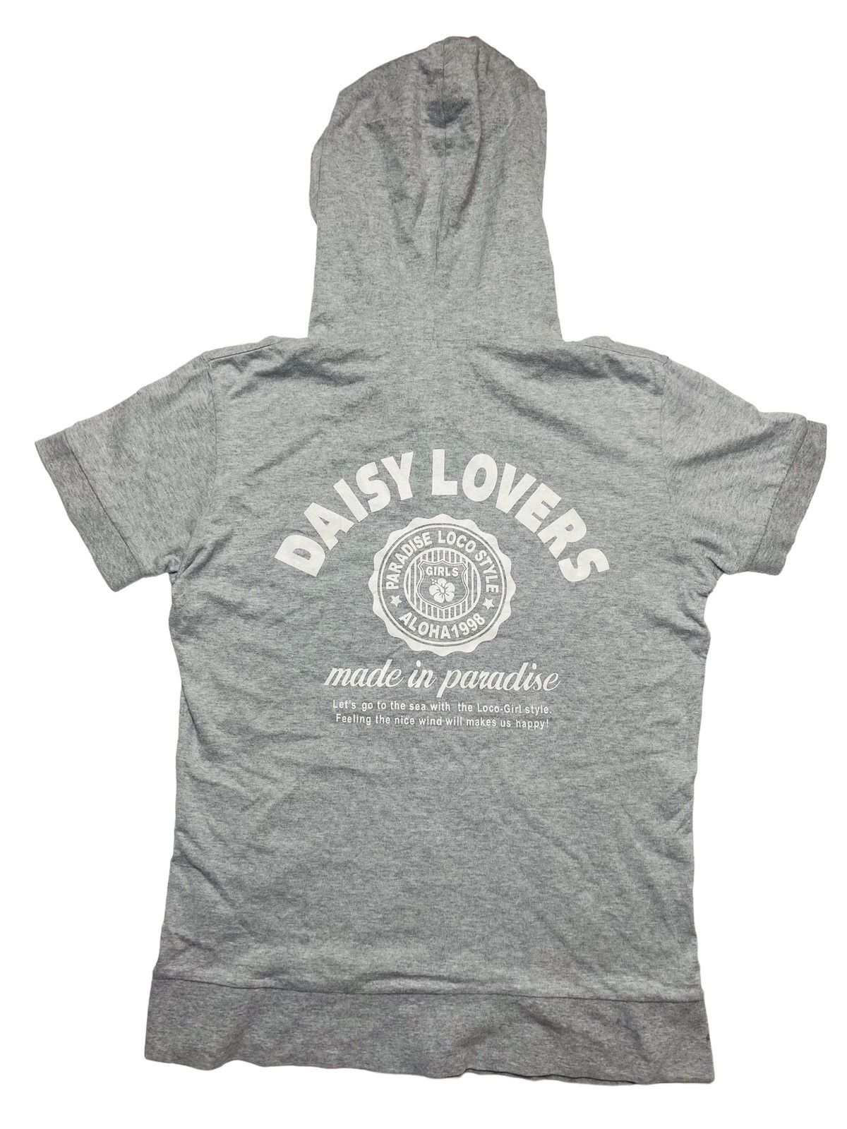 Japanese Brand 2000s Daisy Lovers - Sleeveless Hooded Jacket Size M / US 6-8 / IT 42-44 - 2 Thumbnail