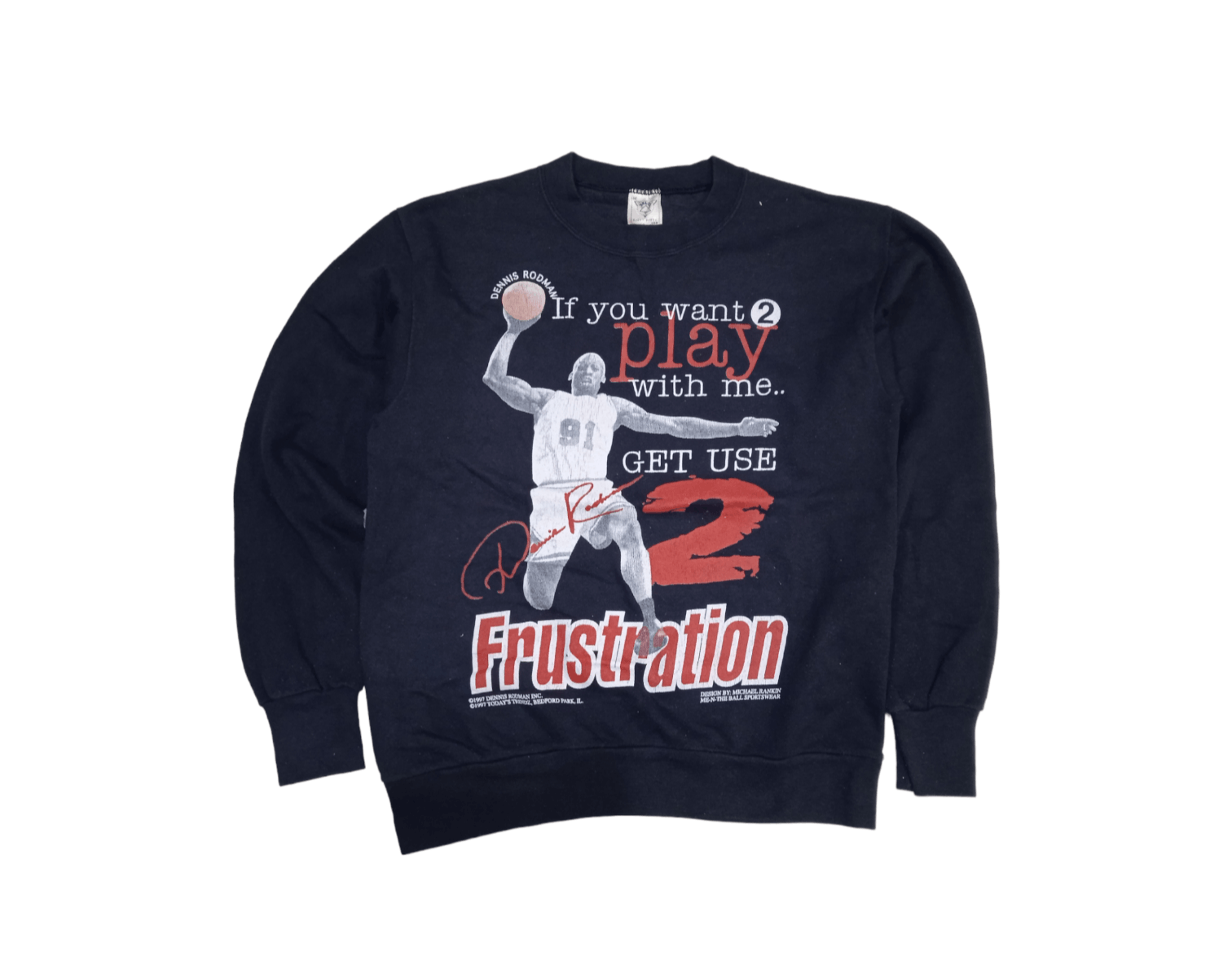 Vintage 90s Dennis Rodman Sweatshirt NBA 