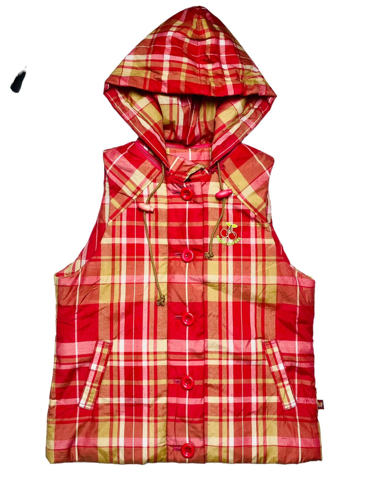 20471120 × Beauty Beast × Japanese Brand 2000s Daisy Lovers - Cherry Hooded Vest Size M / US 6-8 / IT 42-44 - 2 Thumbnail