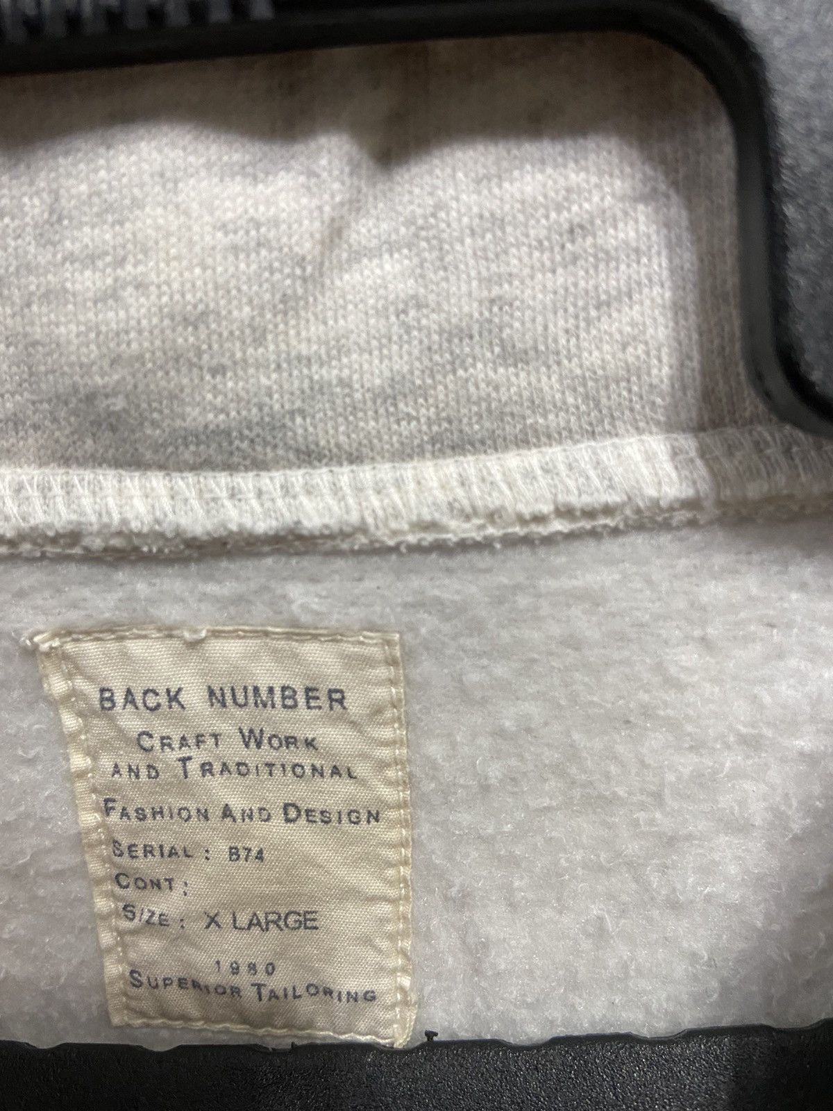Japanese Brand Vintage Back Number big logo embroidered size XL Fit L Size US L / EU 52-54 / 3 - 4 Thumbnail