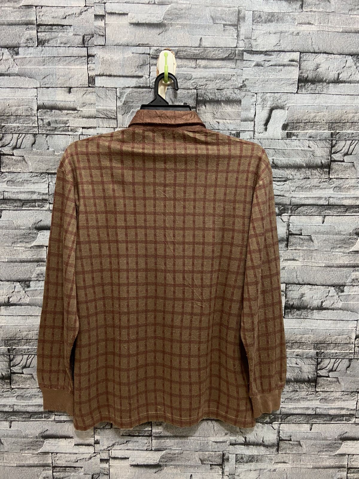 Valentino Vintage Gianni Valentino t shirt long sleeve plaid design Size US L / EU 52-54 / 3 - 7 Thumbnail