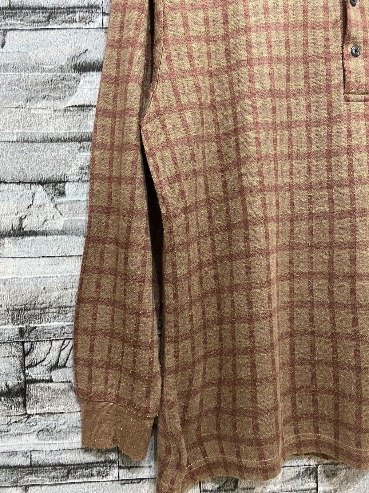 Valentino Vintage Gianni Valentino t shirt long sleeve plaid design Size US L / EU 52-54 / 3 - 5 Thumbnail
