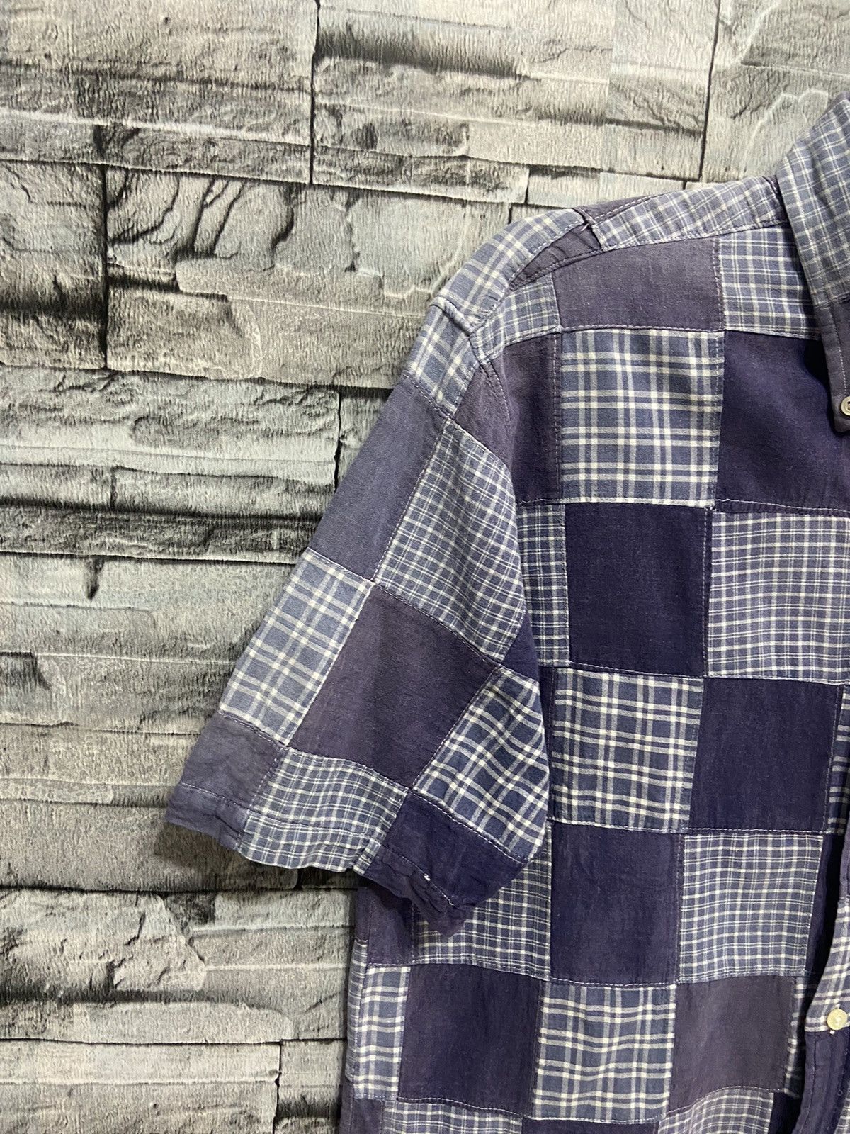 Japanese Brand Vintage Ships shirt plaid design japan brand Size US L / EU 52-54 / 3 - 4 Thumbnail