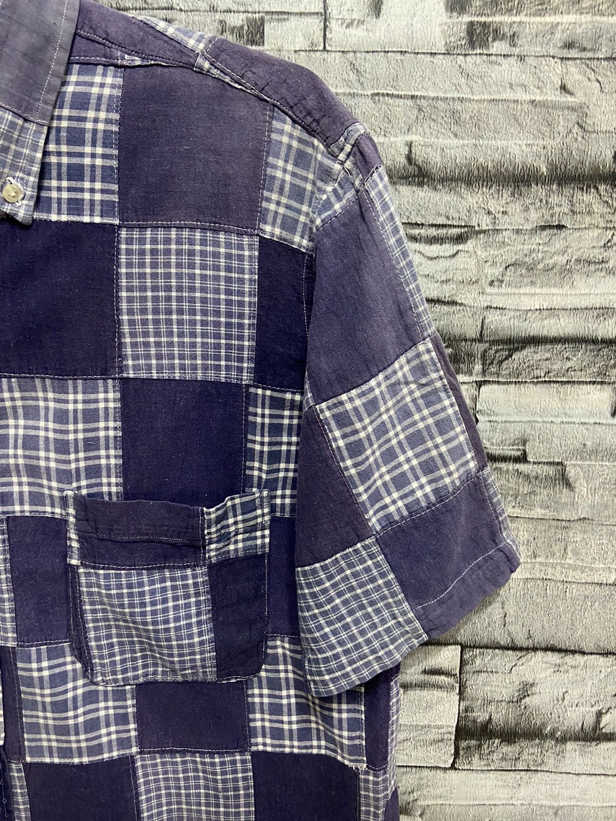 Japanese Brand Vintage Ships shirt plaid design japan brand Size US L / EU 52-54 / 3 - 5 Thumbnail