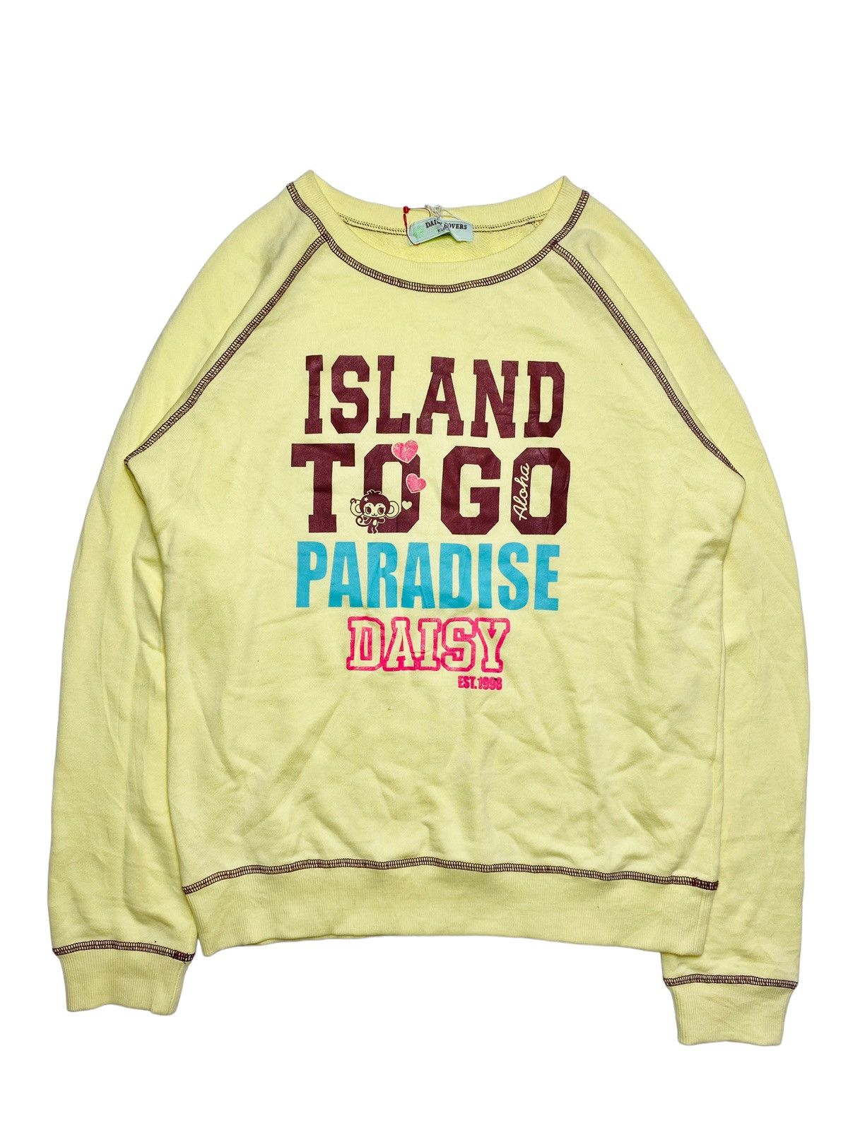 Hysteric Glamour 2000s Daisy Lovers - Paradise Island Crewneck Size US L / EU 52-54 / 3 - 1 Thumbnail
