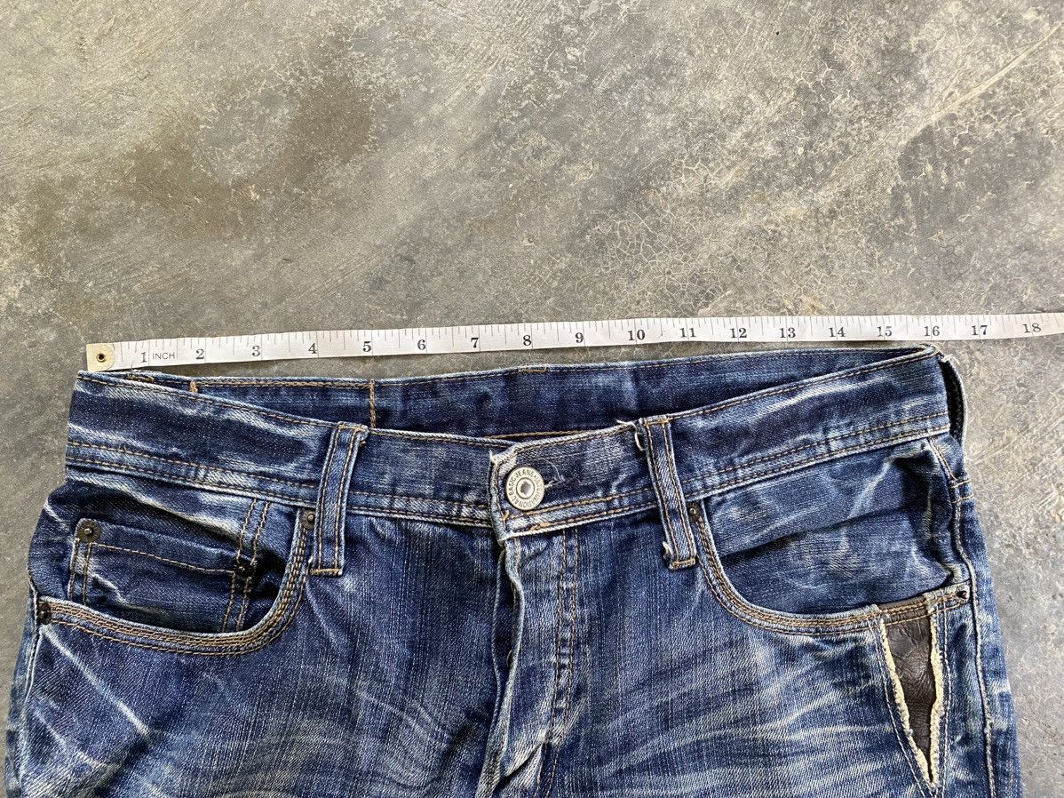 Isamu Katayama Backlash Difference Rupert Japan leather patch distressed denim Size US 32 / EU 48 - 19 Thumbnail