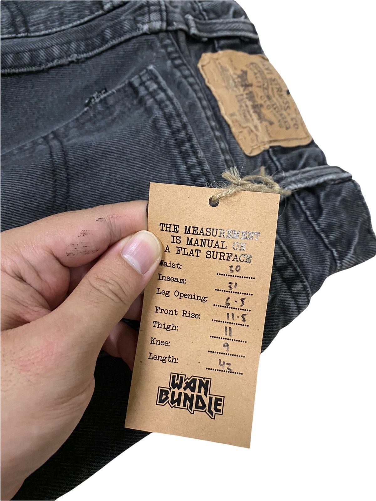 Levi's × Vintage Vintage Levi’s Jeans Distressed Denim Made in USA Size US 30 / EU 46 - 8 Thumbnail