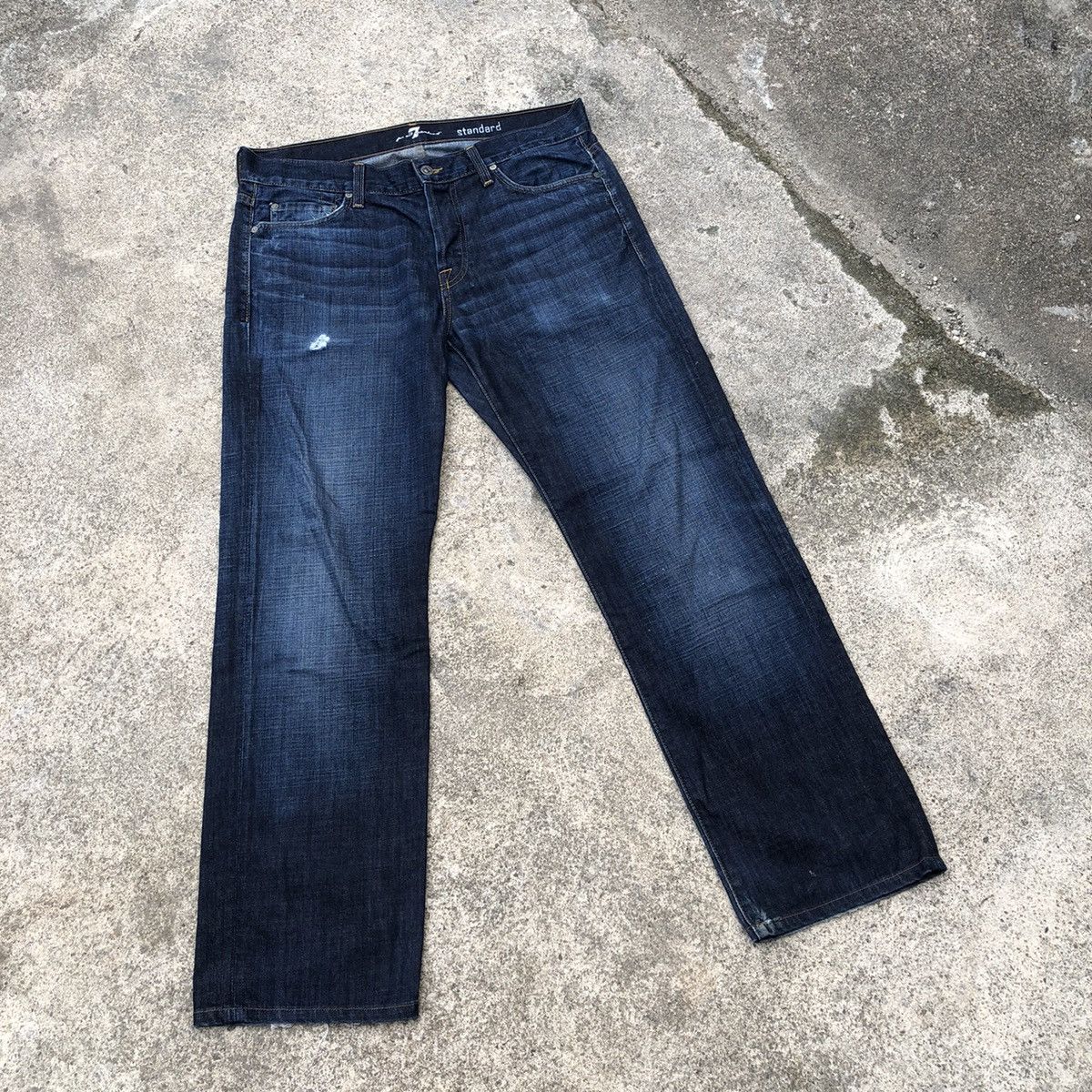 7 For All Mankind × Japanese Brand 🔥Thrash🔥7 For All Mankind Stoned Wash Rips Distress Jeans Size US 36 / EU 52 - 1 Thumbnail