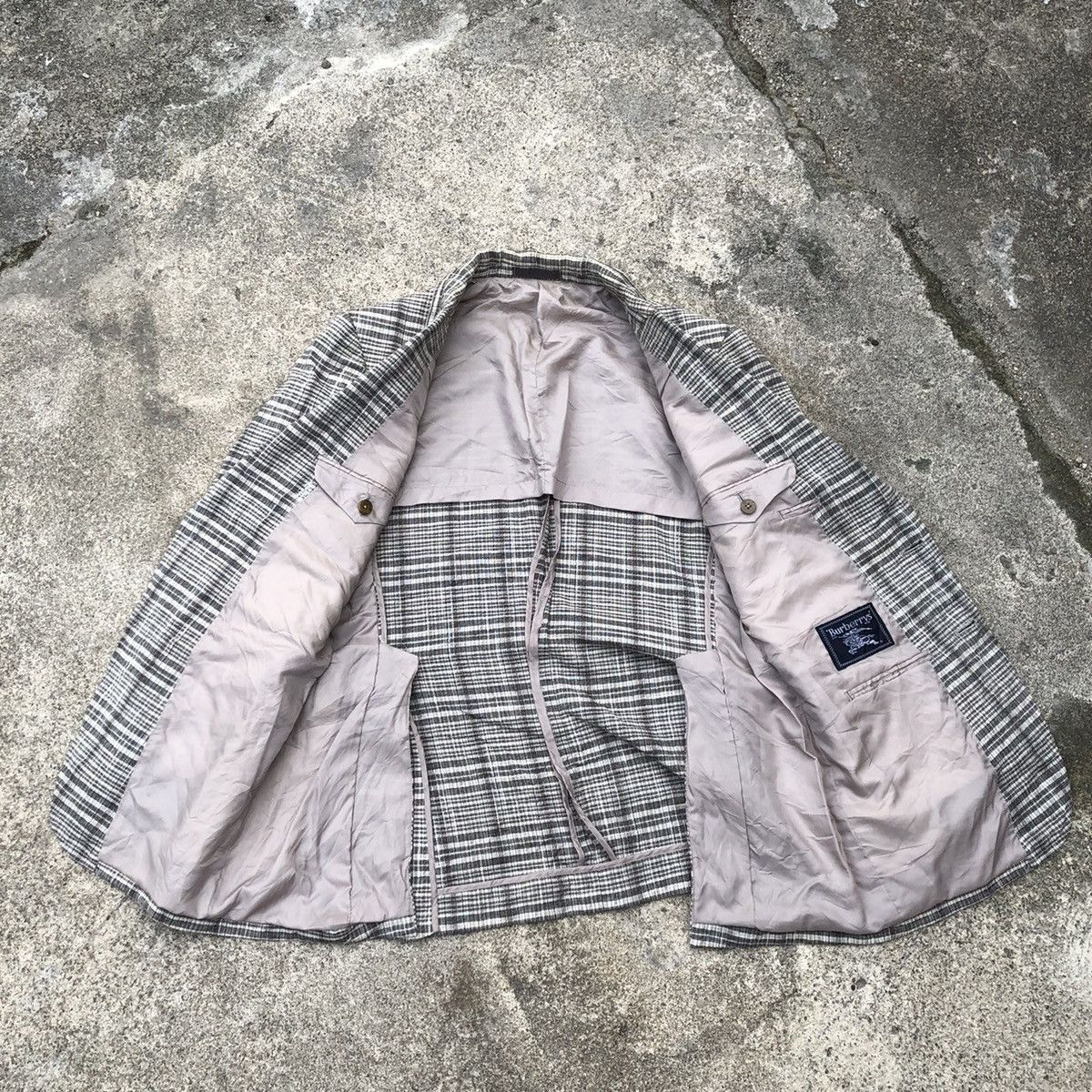 Burberry 🔥Rare🔥Burberrys Double Breast Classic Nova Check Suit Blazer Size S / US 4 / IT 40 - 8 Thumbnail